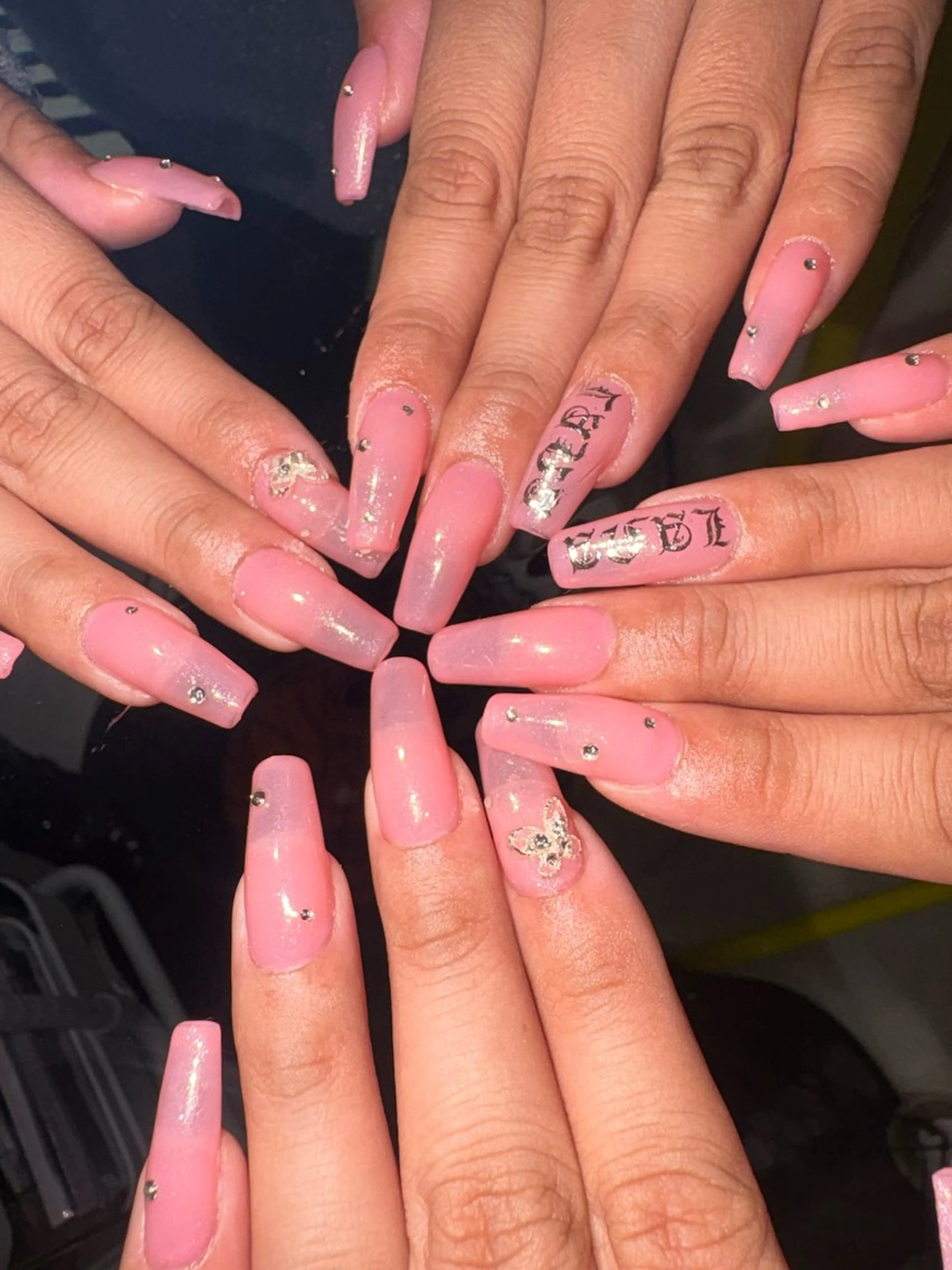ネイル ハンドネイル 33nail✴️栄 スミレ❇️Gel-xのネイルデザイン