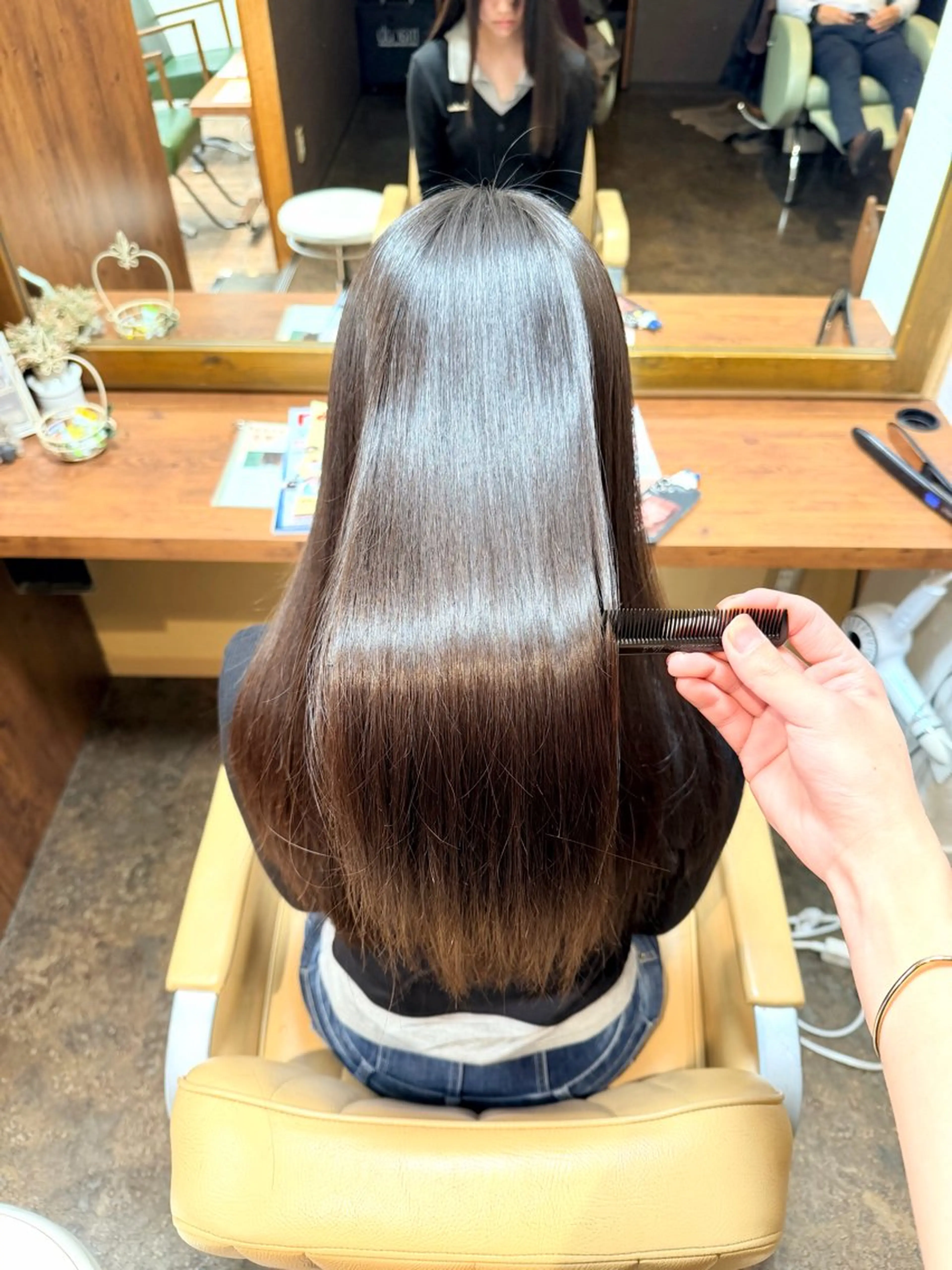 ロング 縮毛矯正 梶尾 悠人のヘアスタイル