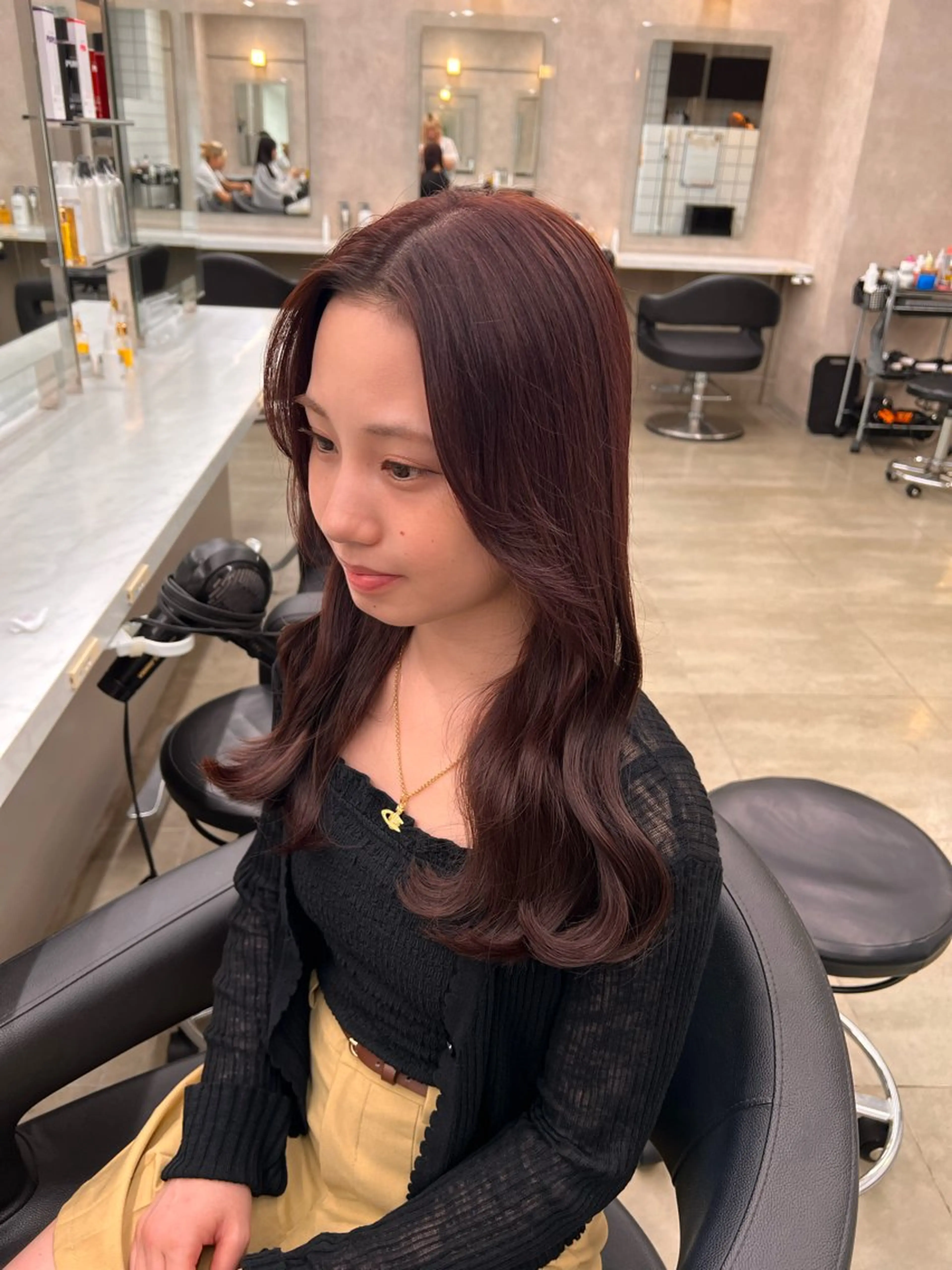 ミディアム 💖札幌カラー 指名No.1💖玲奈のヘアスタイル