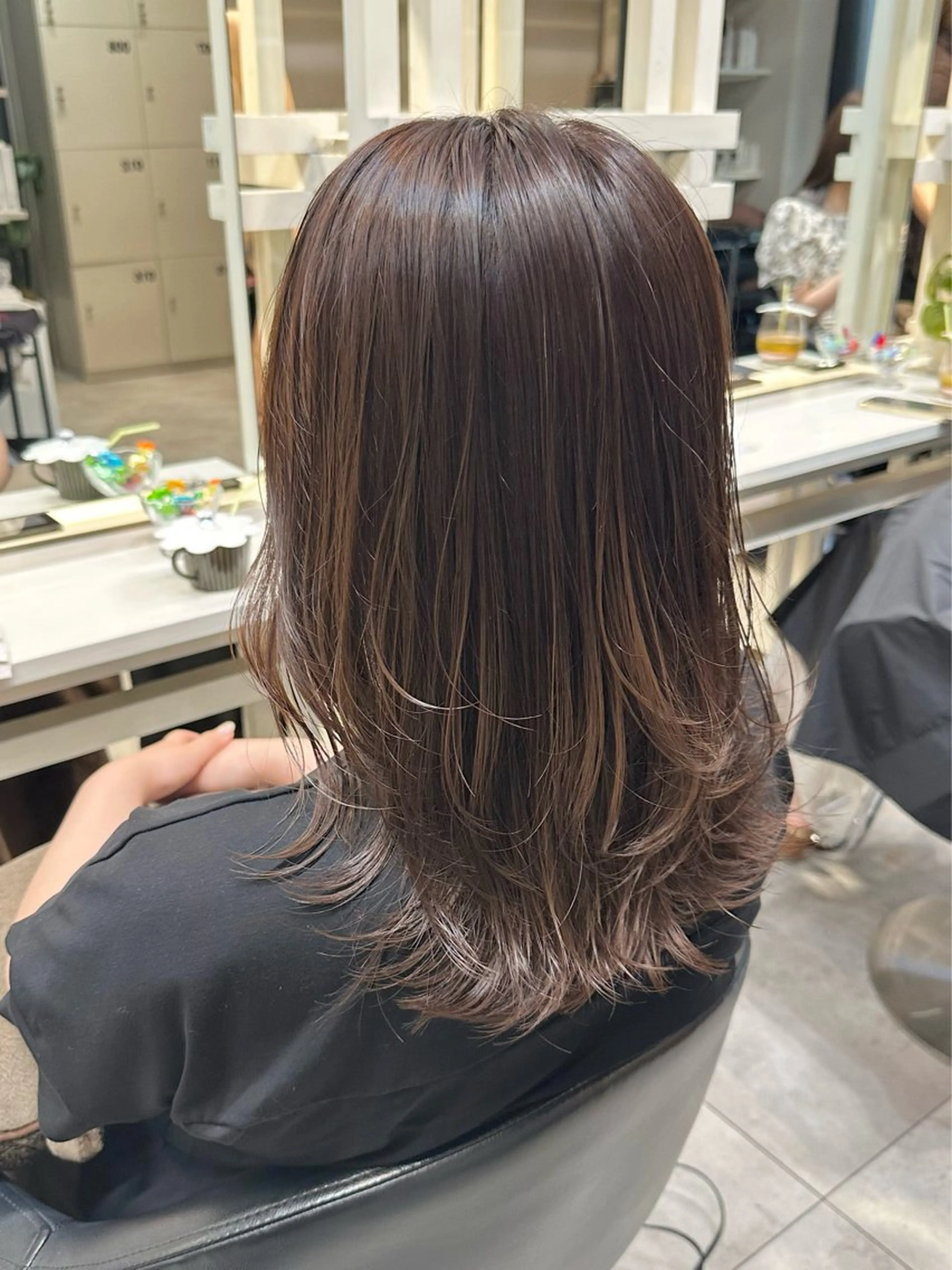 セミロング カラー カット ヘアカラー トリートメント 透明感カラー/ボブ /佐藤伶のヘアスタイル