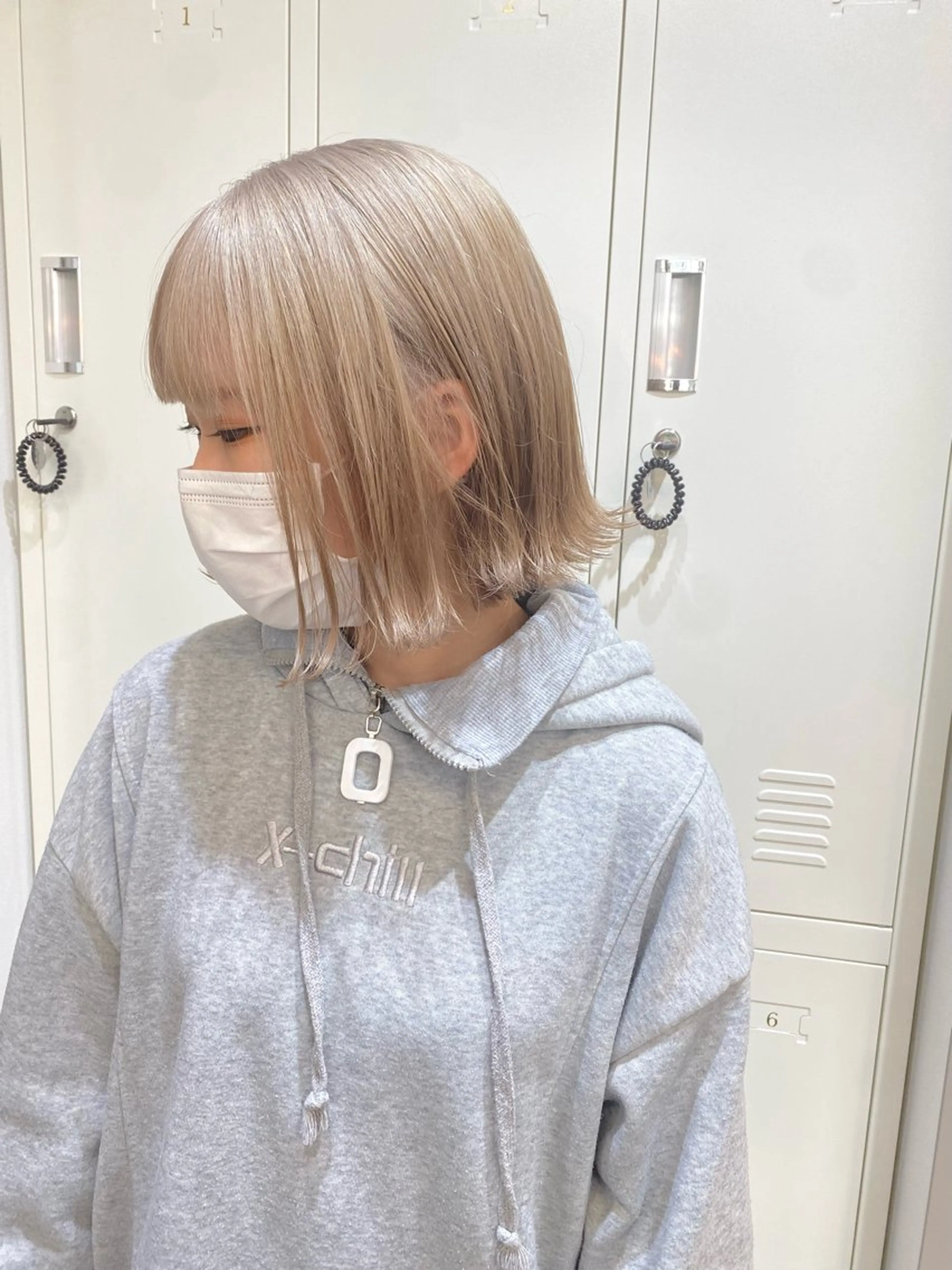 ショート カラー ブリーチ ケアブリーチ ハイトーンカラー ヘアカラー パーマ/ケアブリーチ /博多/YOSUKEのヘアスタイル
