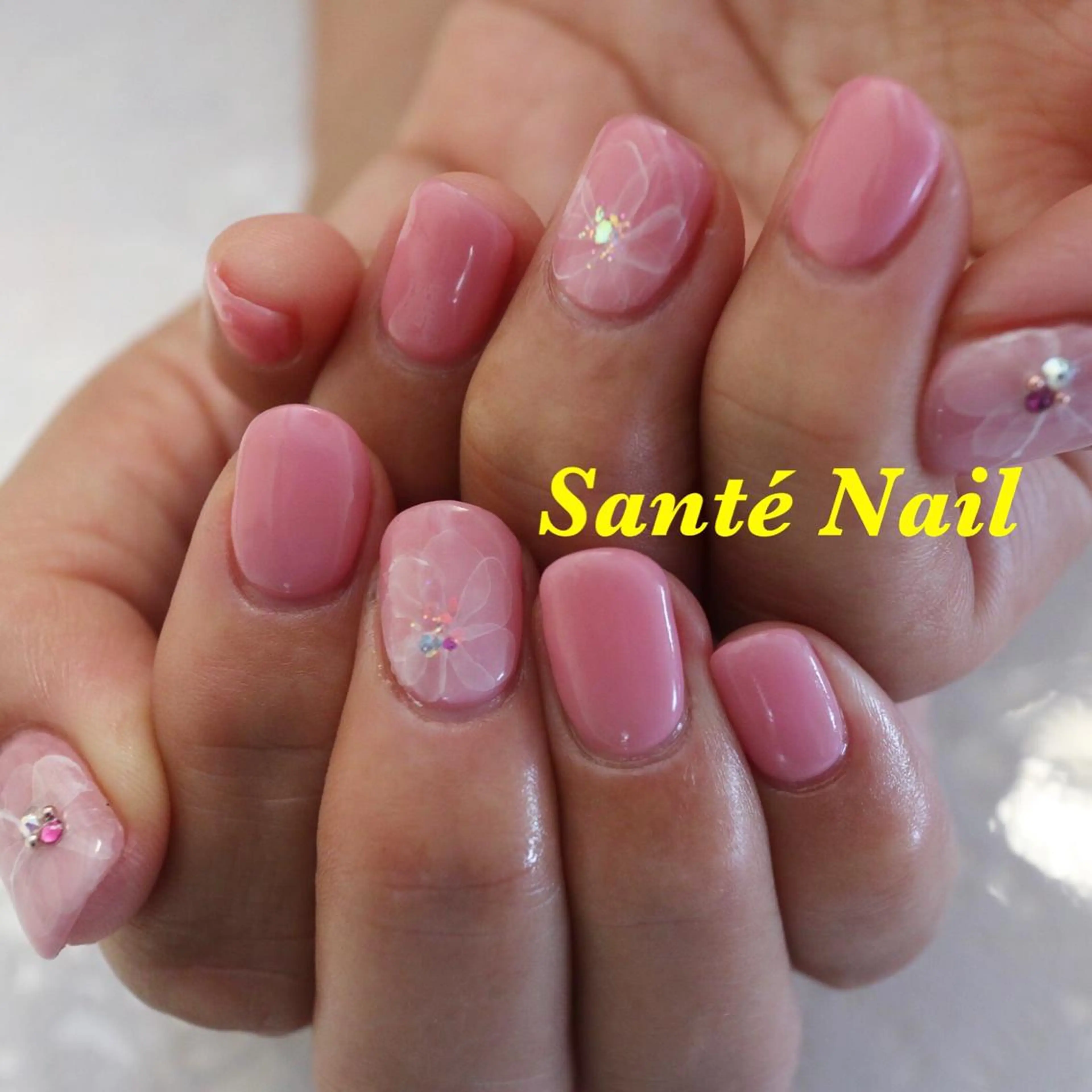 ネイル フラワーネイル SantéNail SAYAKAのネイルデザイン
