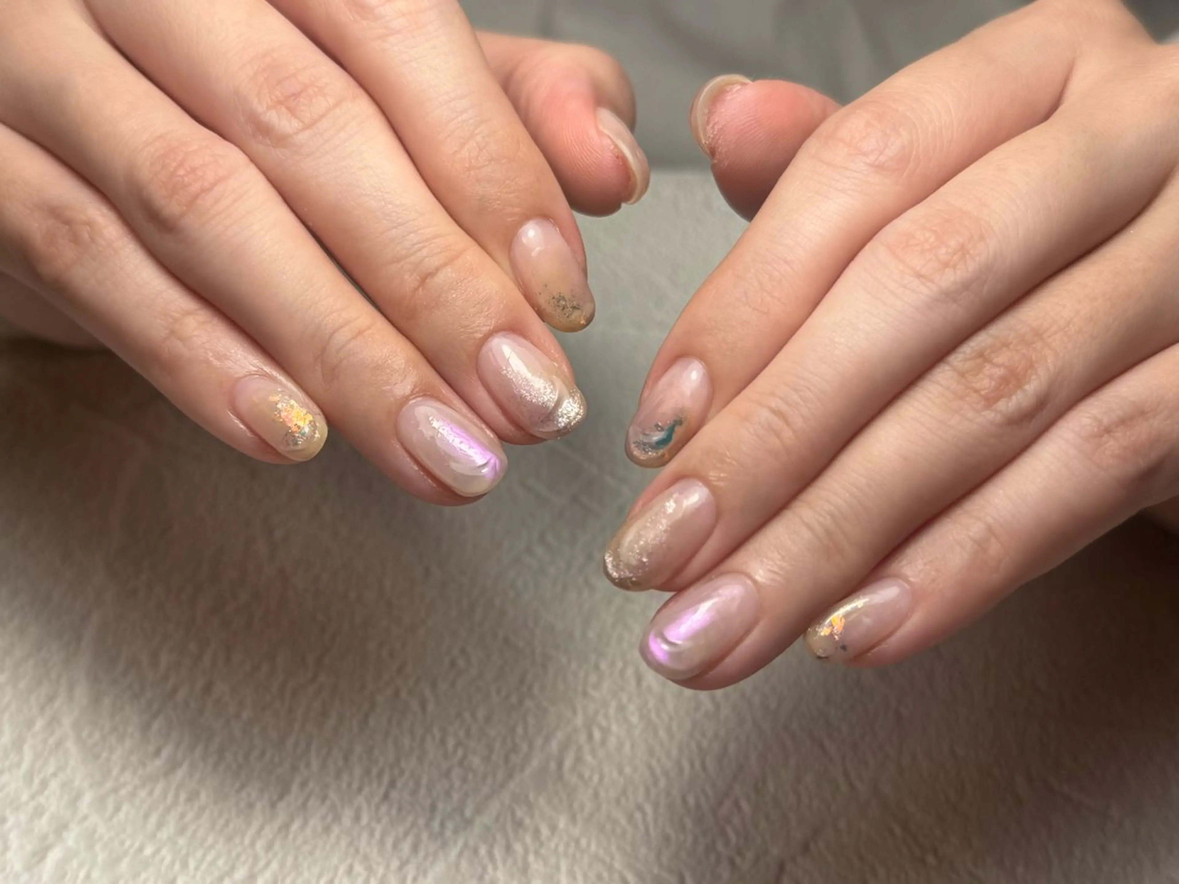 ネイル ジェルネイル ニュアンスネイル パラジェル ハンドネイル 4/5予約可◎ Harunoのネイルデザイン