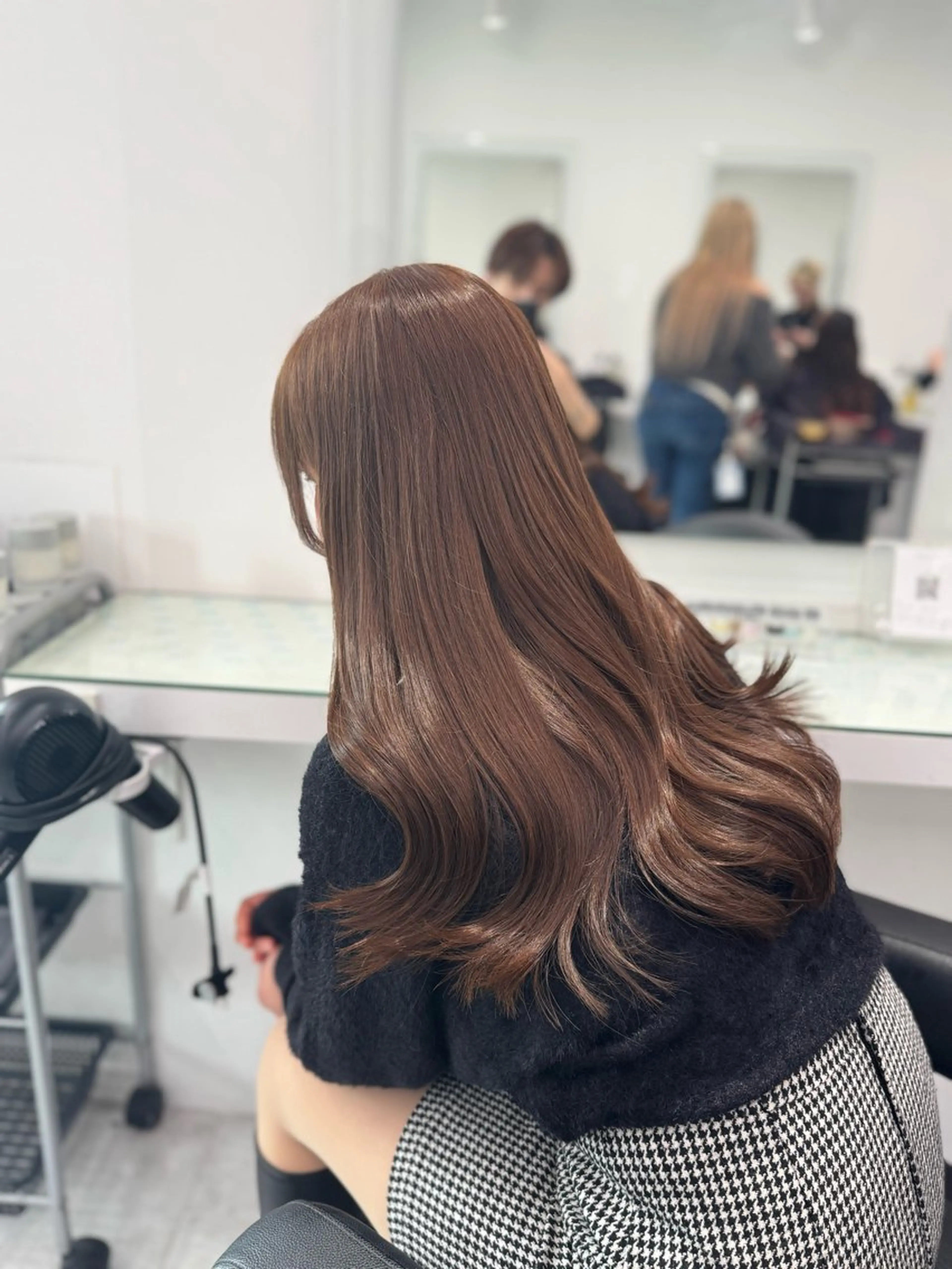 ロング カラー カット ヘアカラー トリートメント ヘッドスパ ヘアセット 韓国トレンドカット カラー🤍しゅうじのヘアスタイル