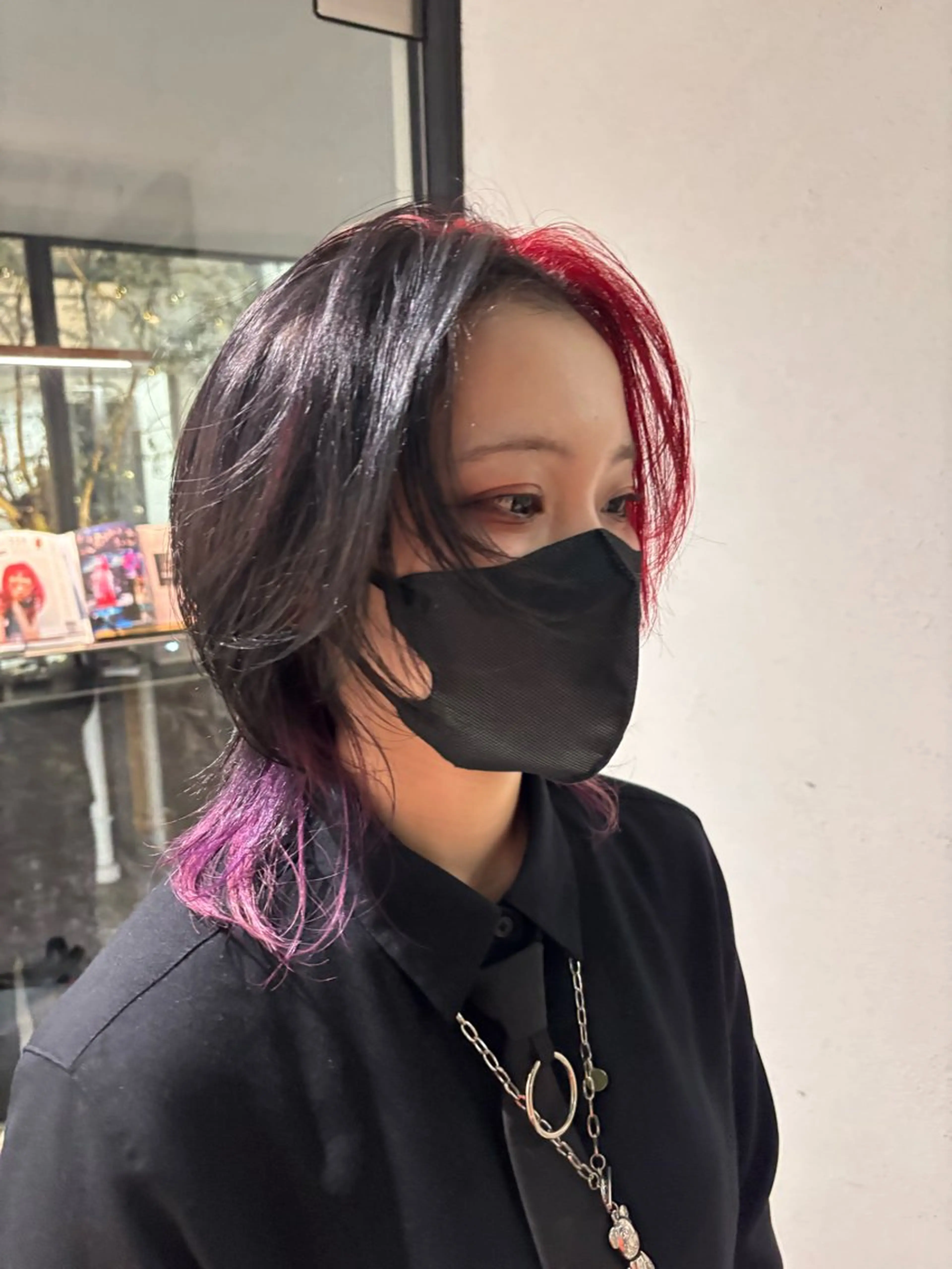 ミディアム ブリーチモデル募集 古内柊のヘアスタイル