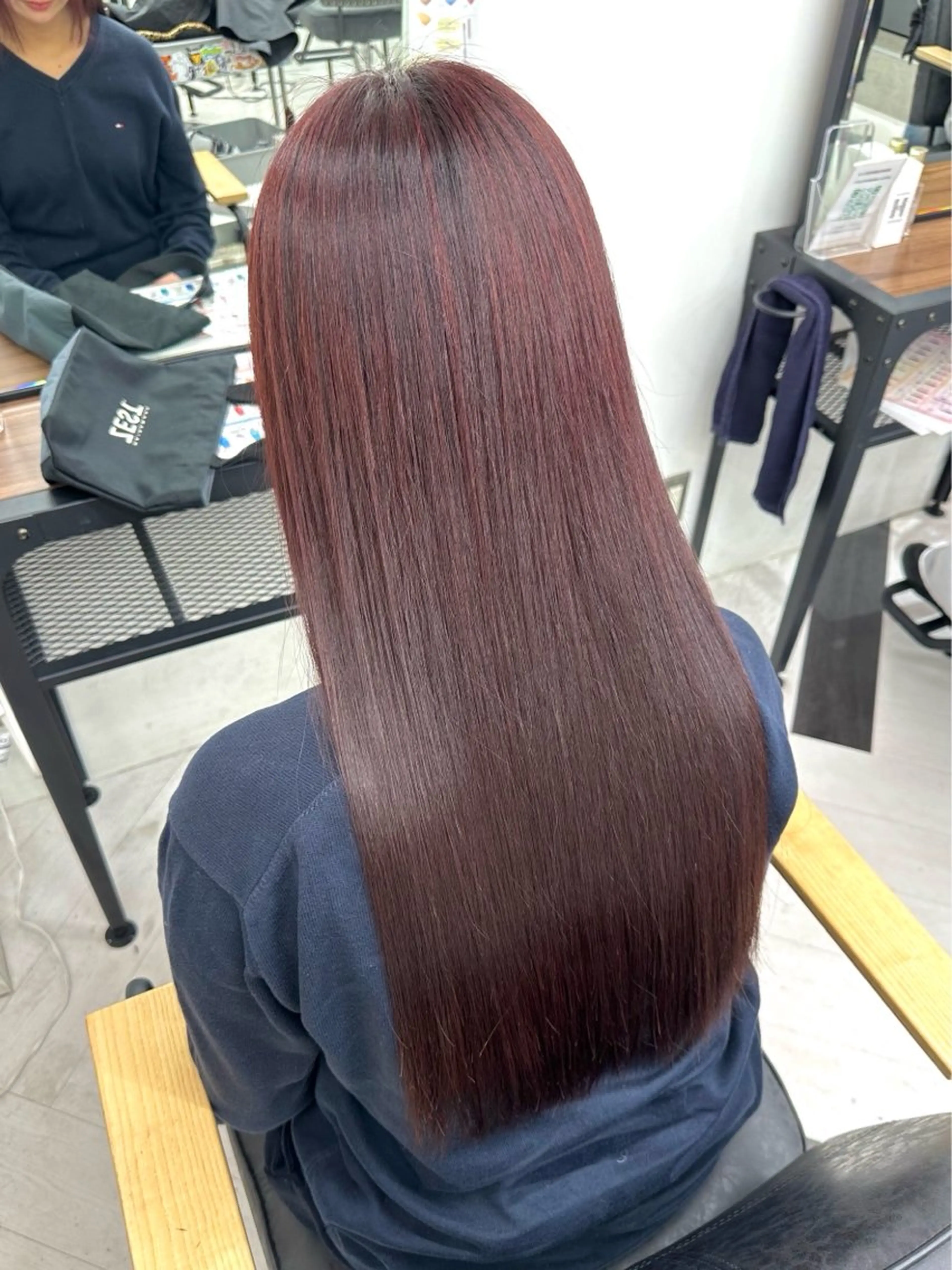 ロング カラー ヘアカラー トリートメント himari💜 暖色/レイヤーカットのヘアスタイル