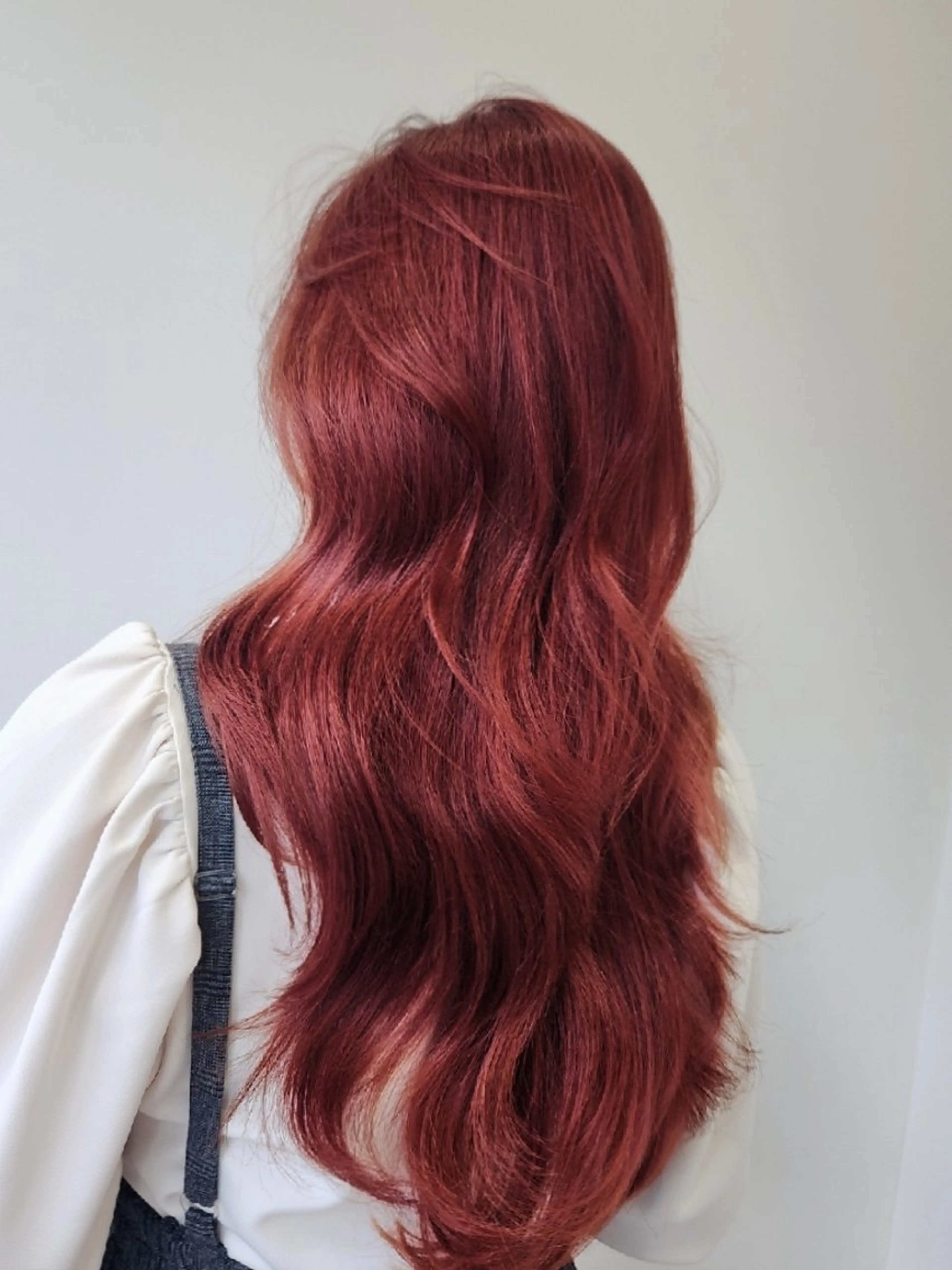 ロング カラー ピンクカラー カット ヘアカラー トリートメント Nanako。/韓国 ハッシュカットのヘアスタイル