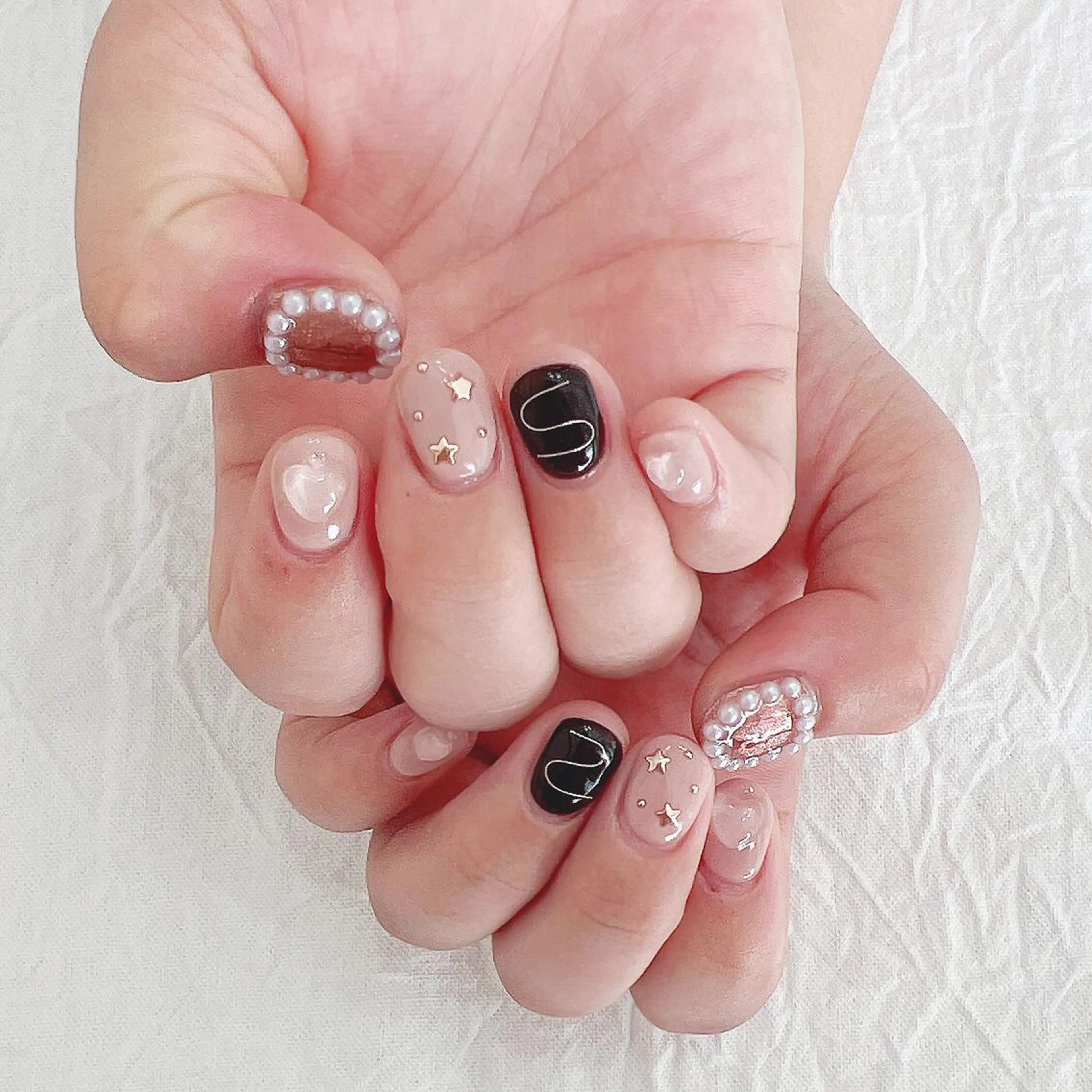 ネイル バレンタイン ハンドネイル peaberry nailのネイルデザイン