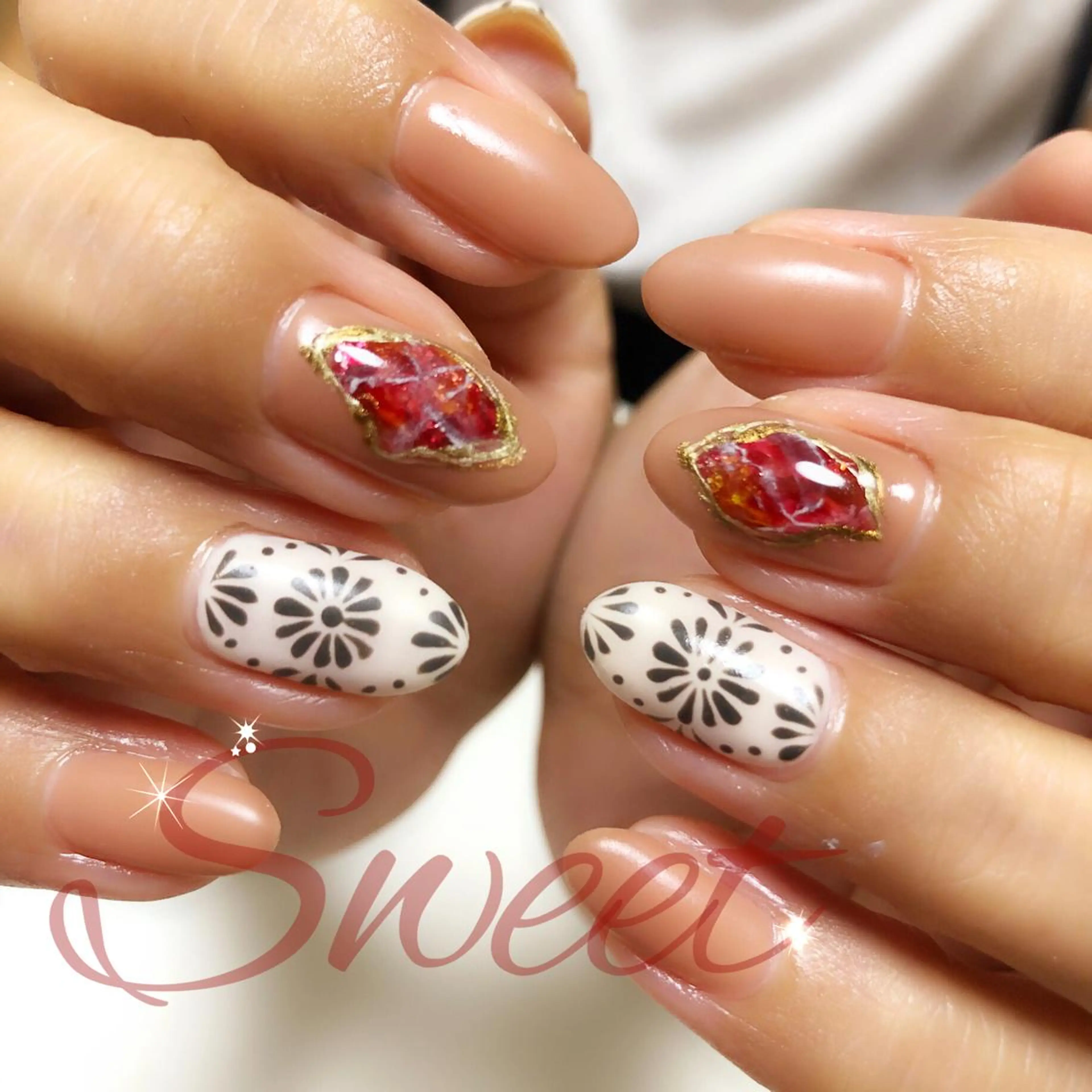 ネイル sweet 仲野陽子のネイルデザイン