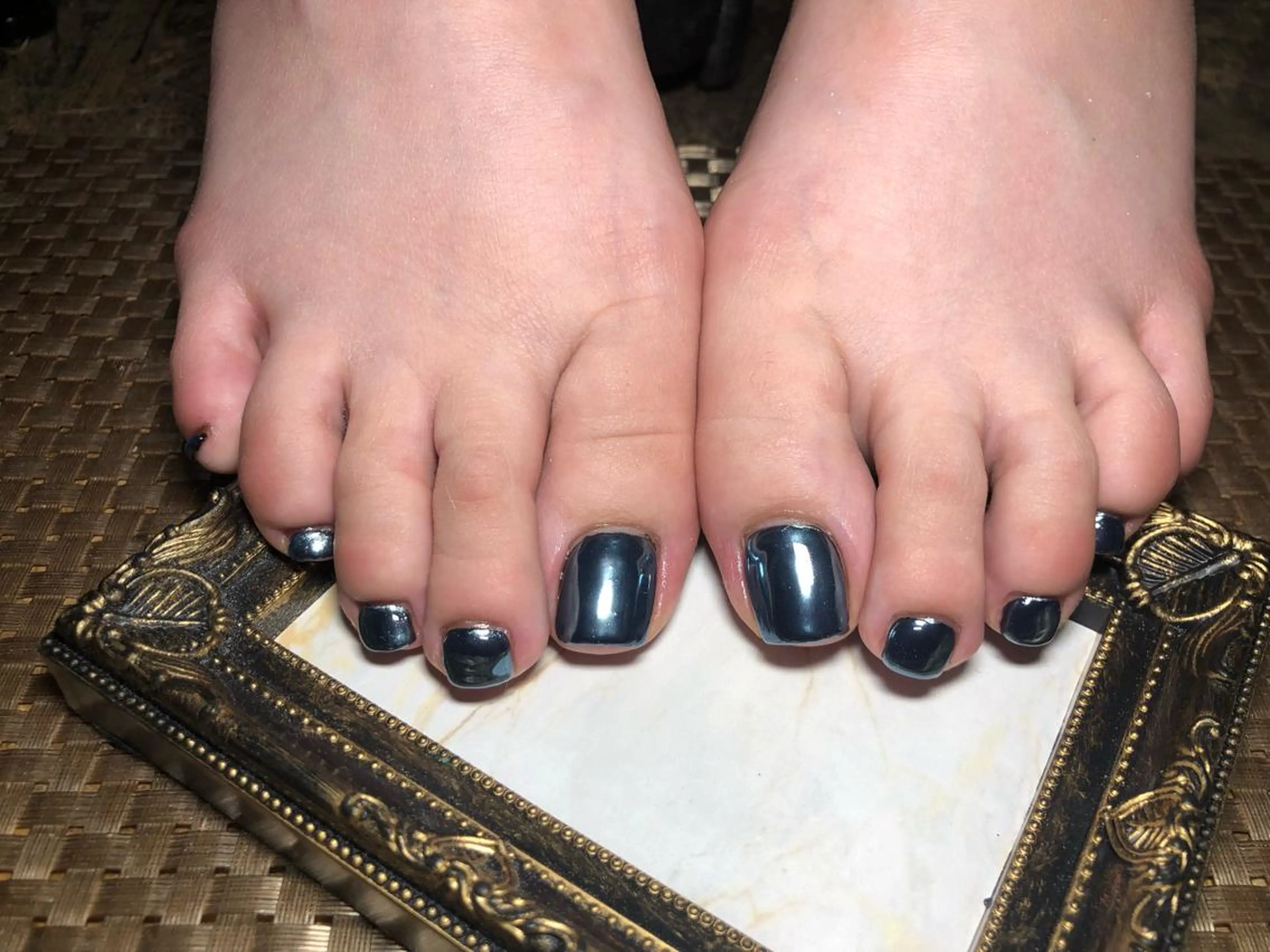 ネイル フットネイル ワンカラーネイル フットネイル Nail salon Caco.のネイルデザイン