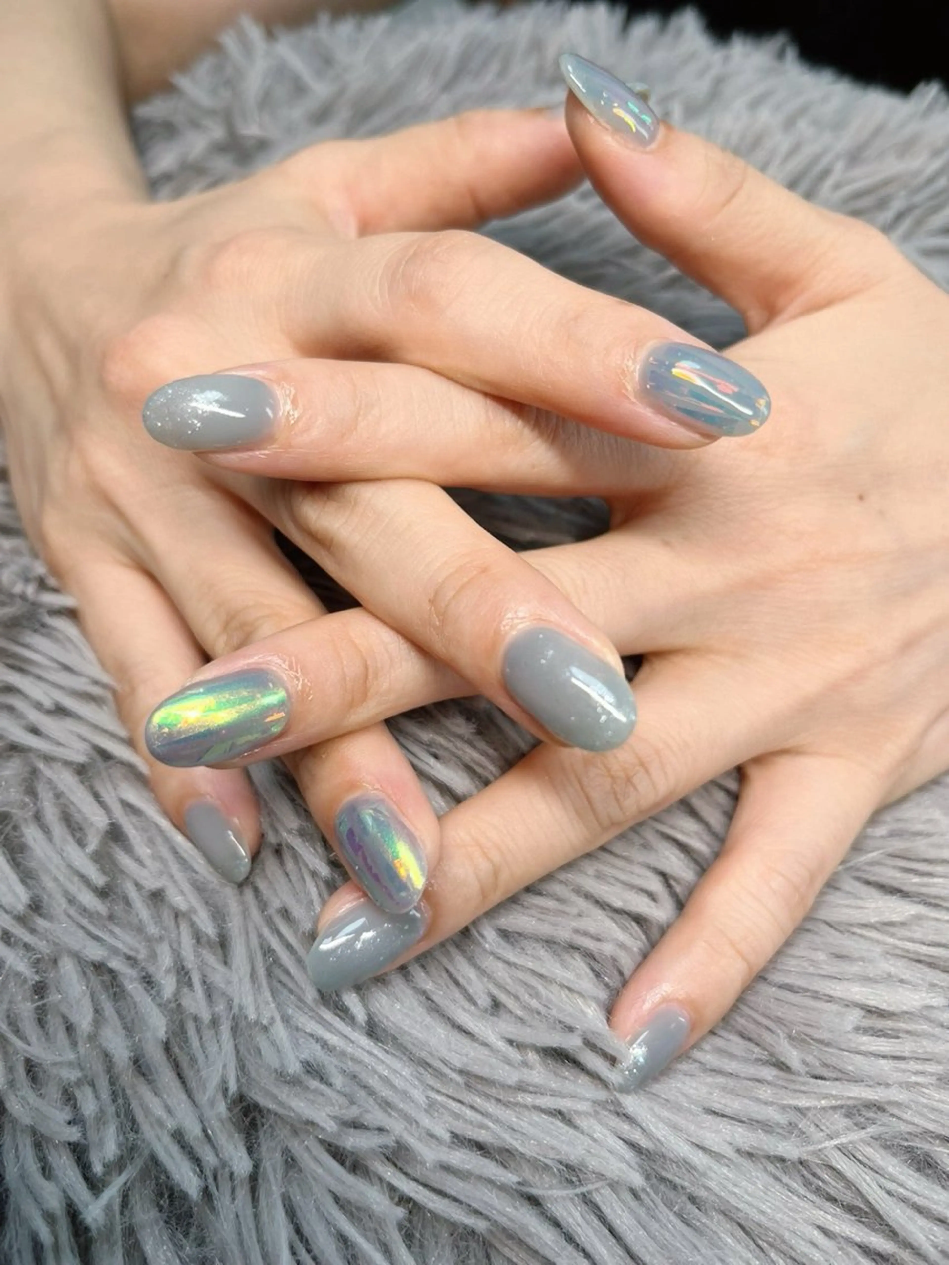ネイル オーロラネイル ek.nail⭐︎ kanaのネイルデザイン