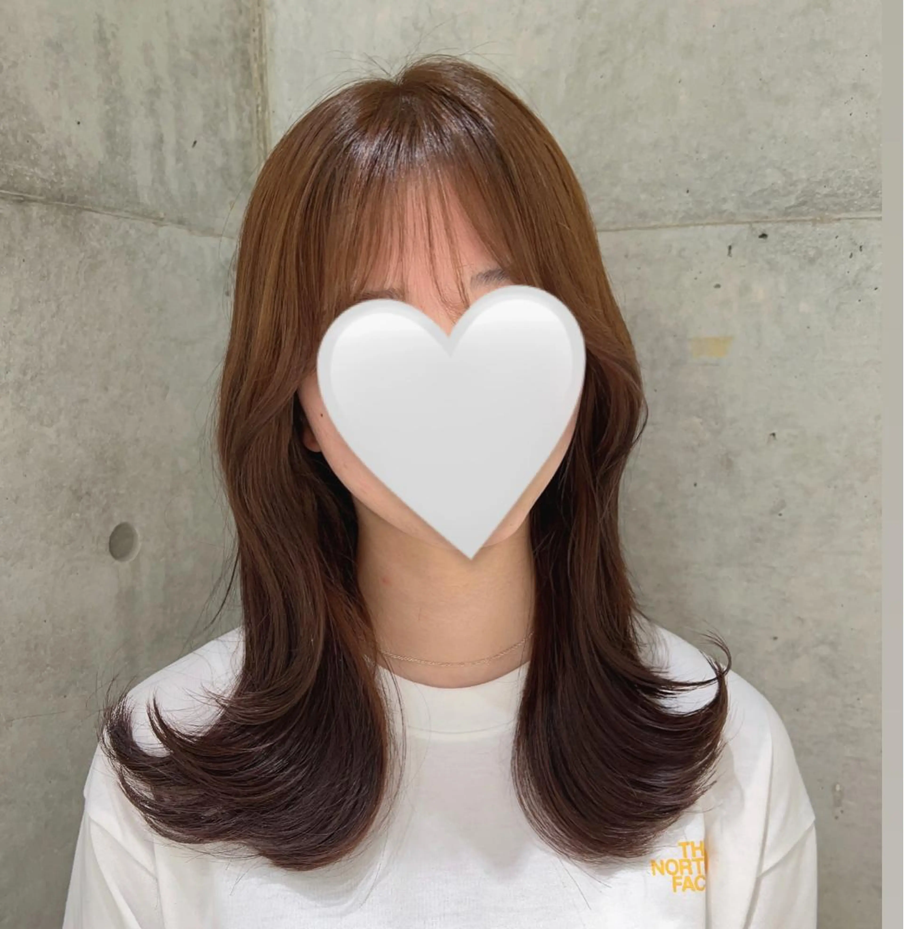 セミロング 顔周り🇰🇷韓国 レイヤー/モエのヘアスタイル