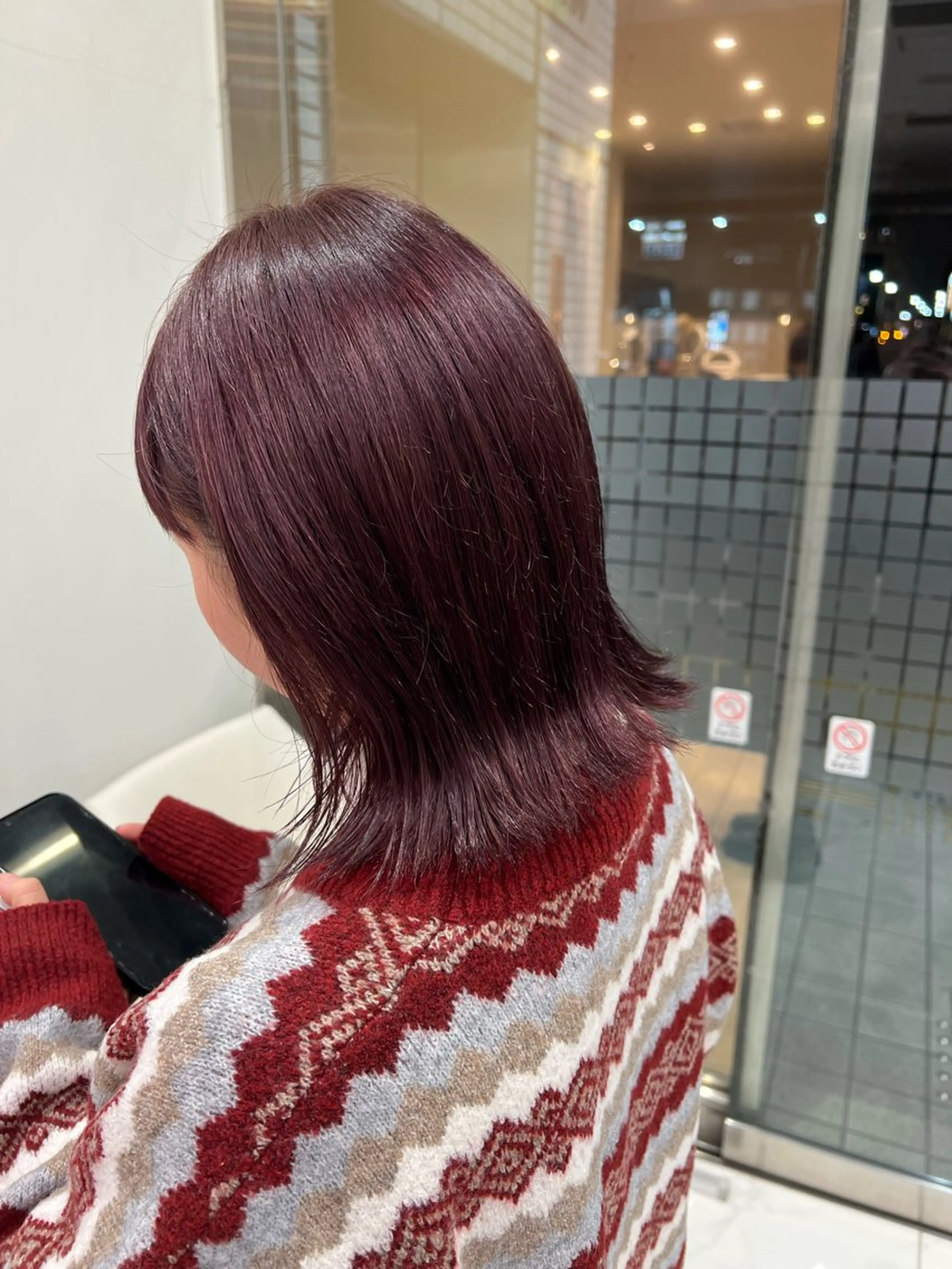 【ダメージ気になる人に✨️】イルミナカラーで作る✨️ブリーチなしWカラー🍎の写真