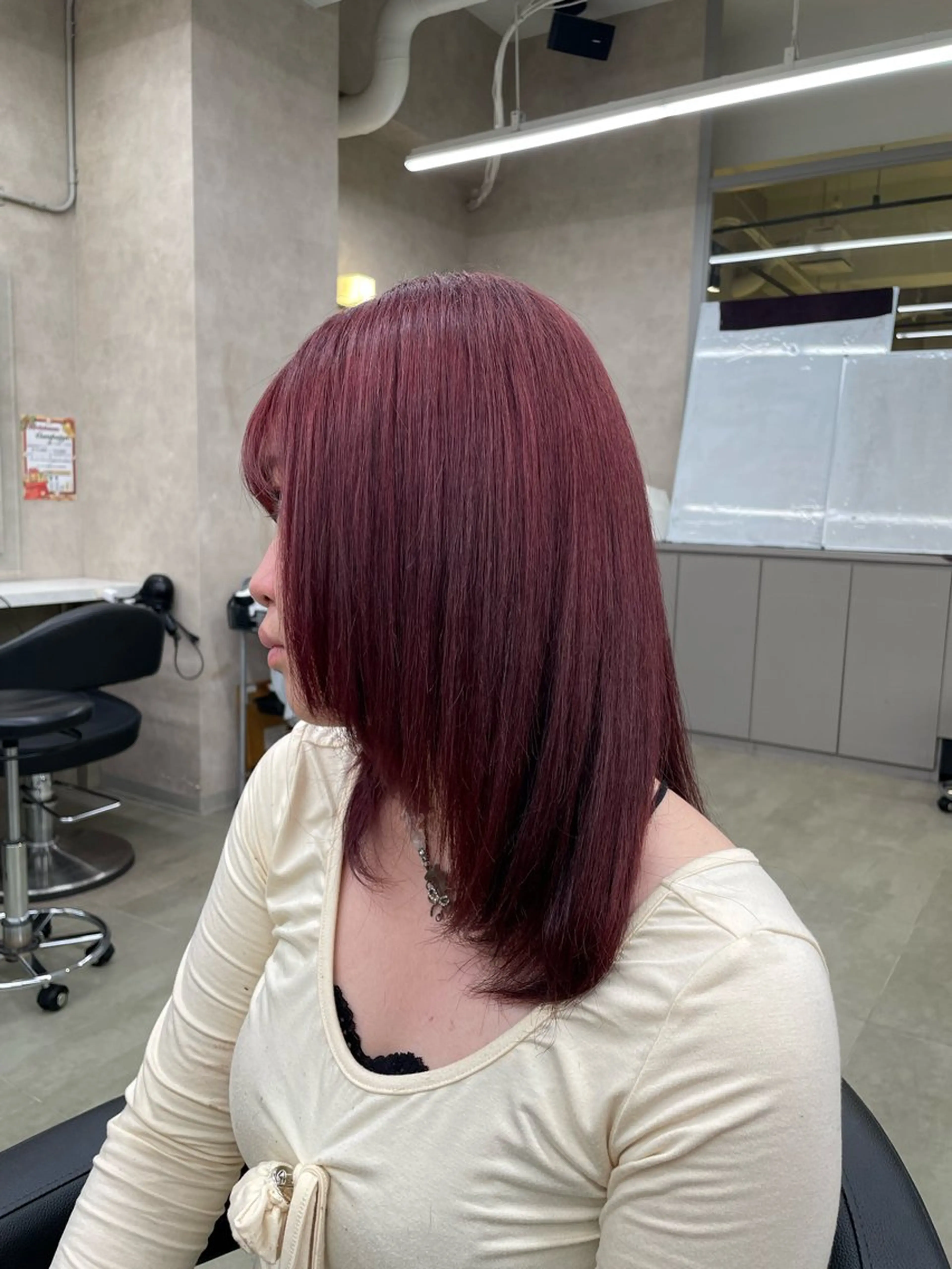 セミロング カラー 🎀暖色/ラベンダー /paru🤍のヘアスタイル