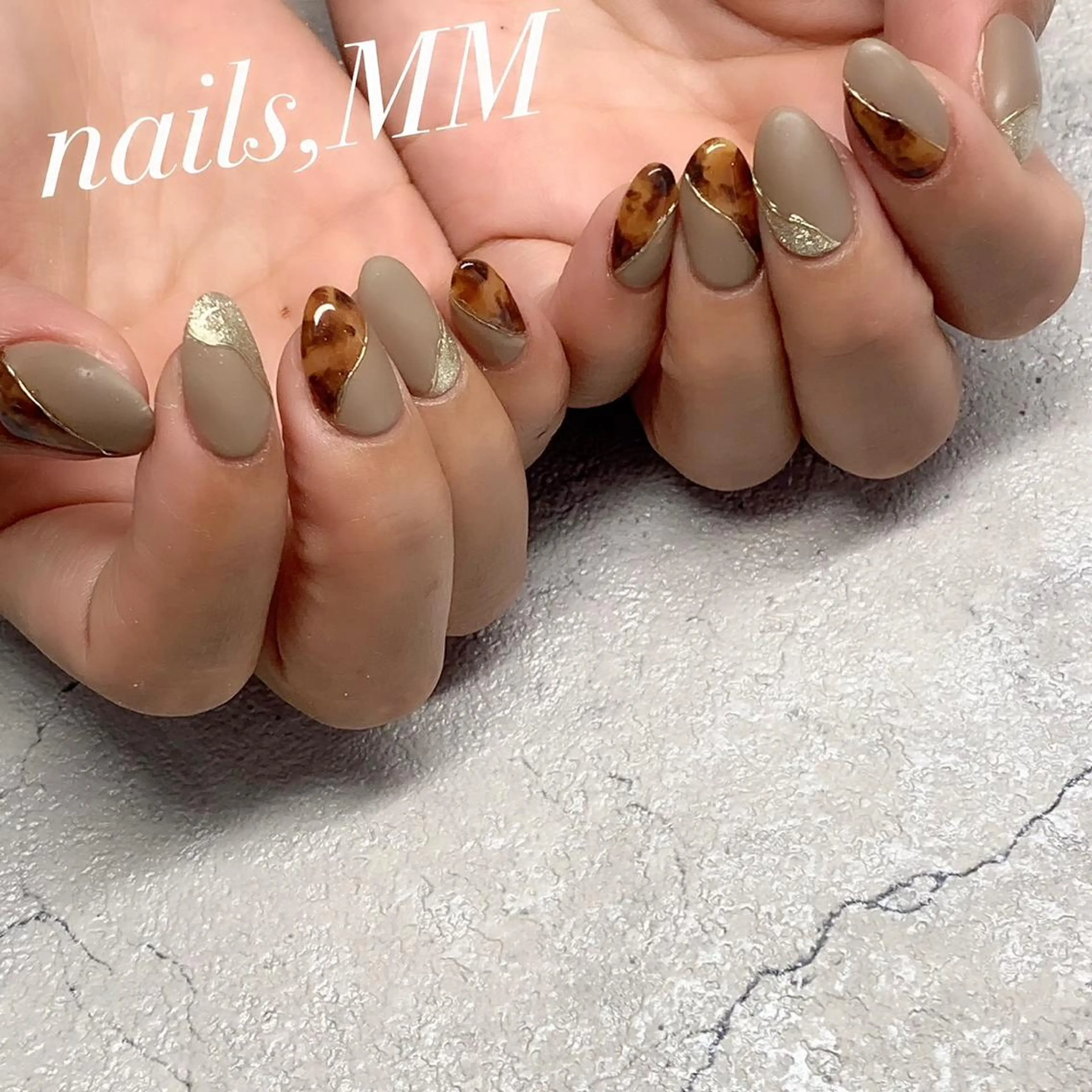 ネイル マットネイル ハンドネイル nailsalon MMのネイルデザイン