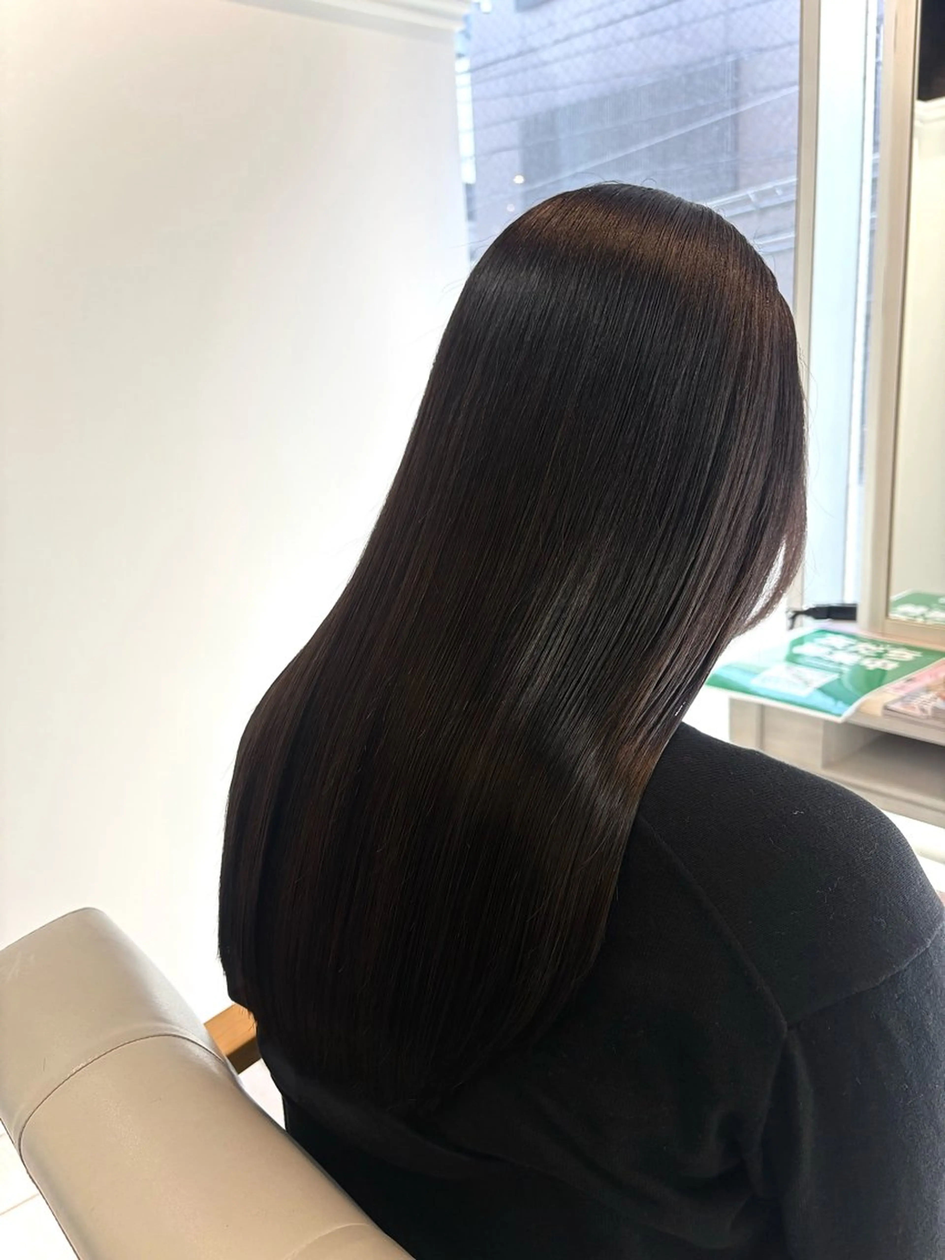 ロング カラー カット ヘアカラー トリートメント アベ ミスズのヘアスタイル