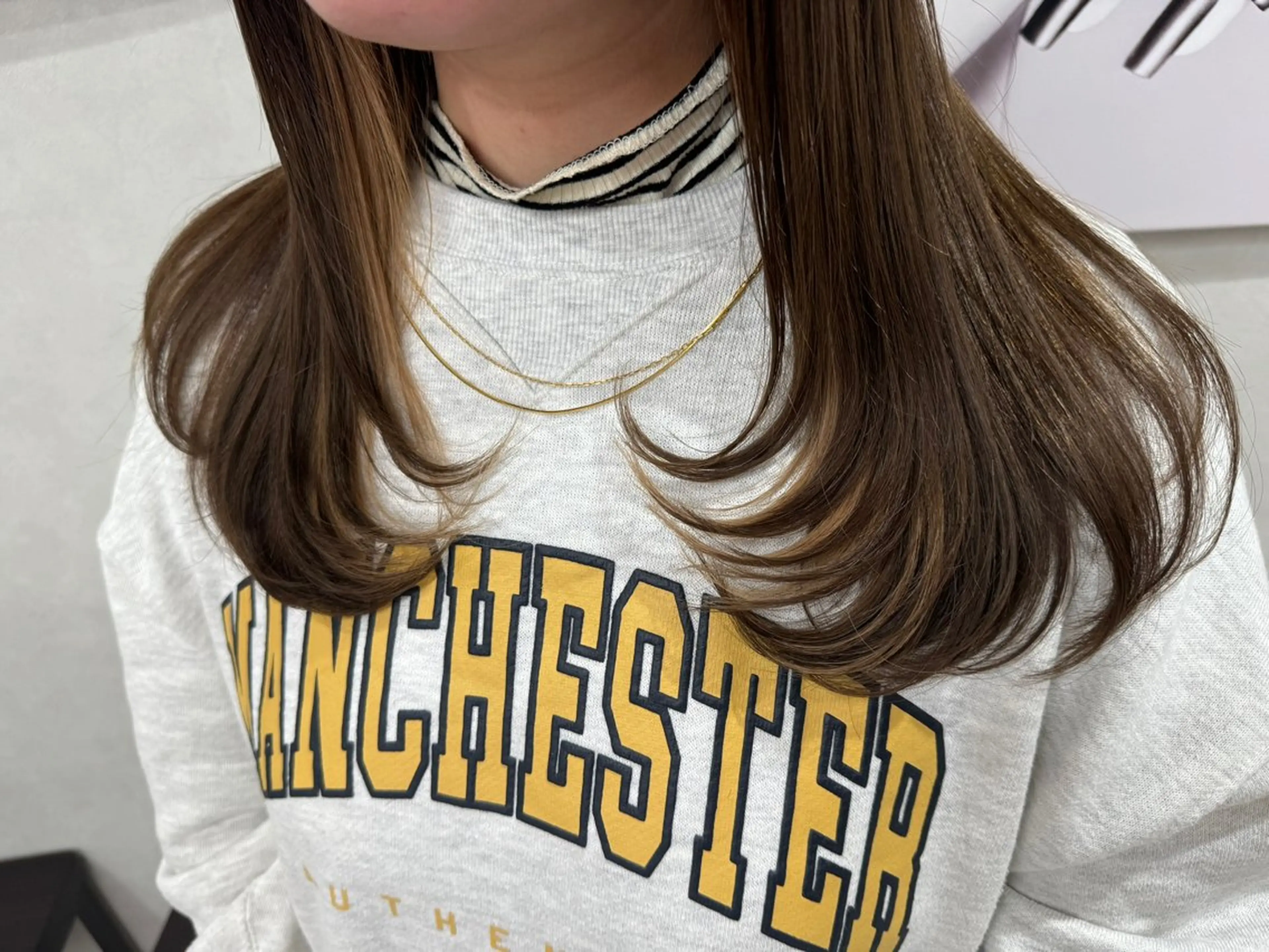 ミディアム 顔まわりレイヤー レイヤーカット 辻 泰之のヘアスタイル