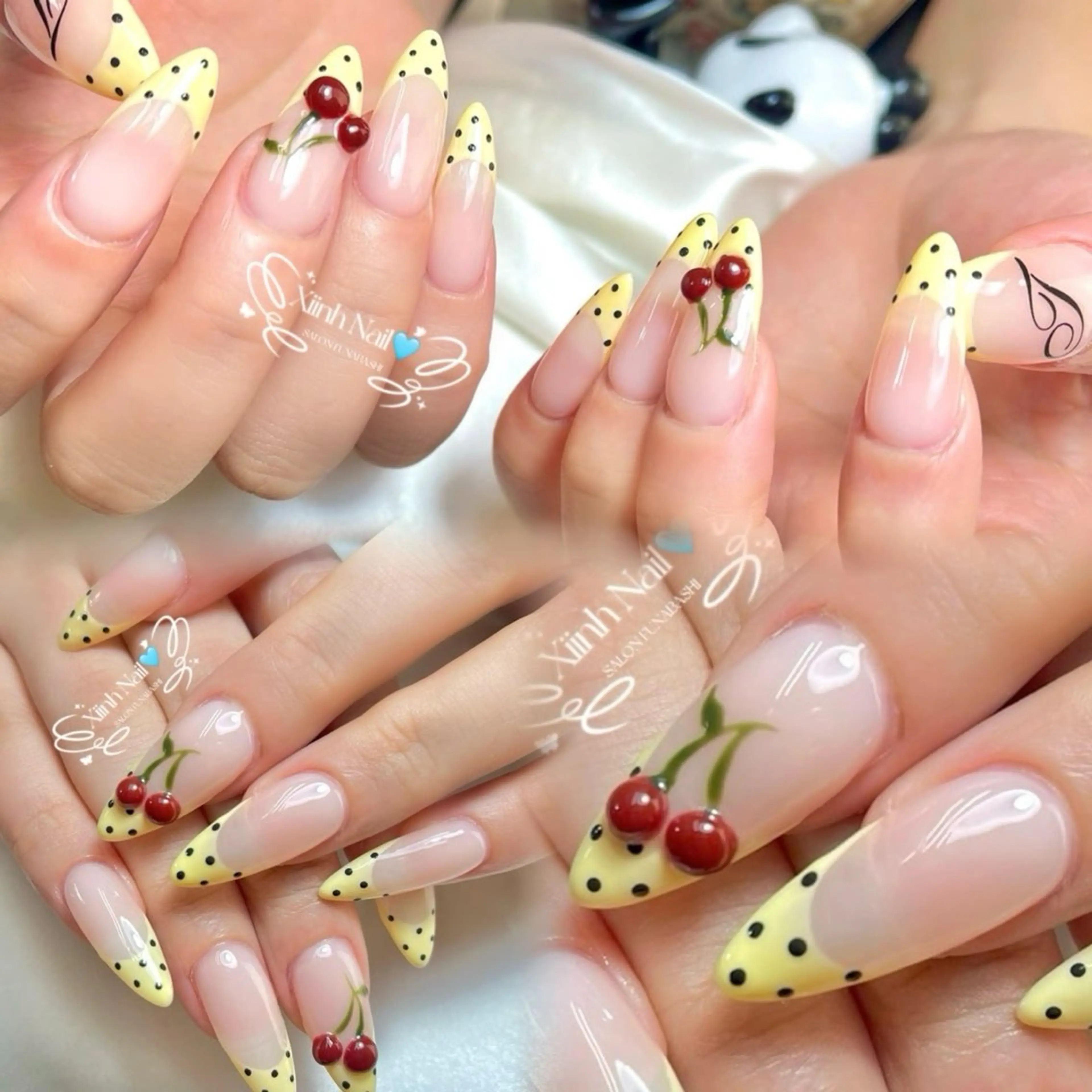 ネイル チークネイル 桜ネイル 長さ出し フットネイル ジェルネイル ハンドネイル XIINH NAIL SALONのネイルデザイン