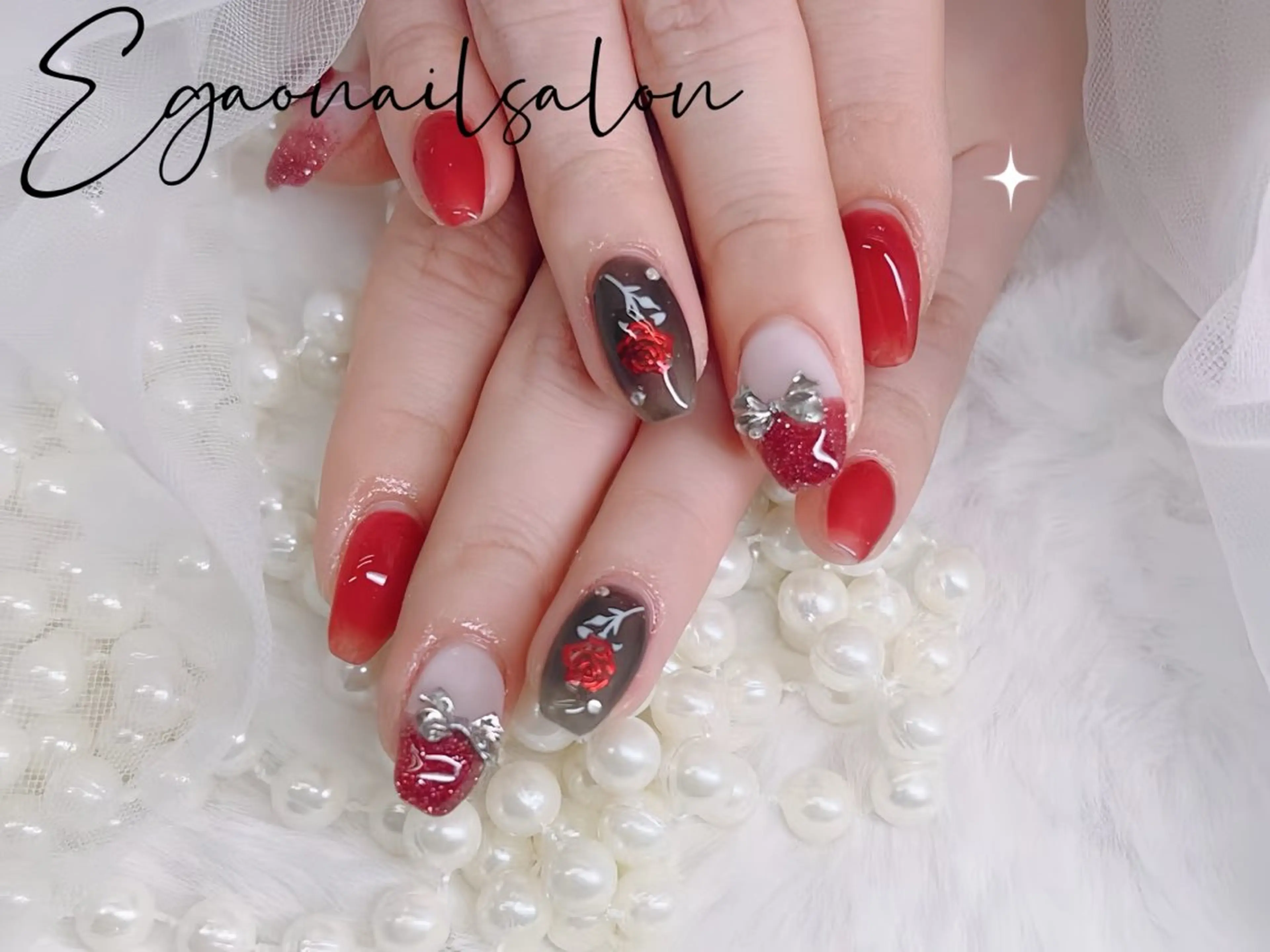 ネイル アートネイル フットネイル フレンチネイル ジェルネイル グラデーション ハンドネイル Egao Nail錦糸町店のネイルデザイン