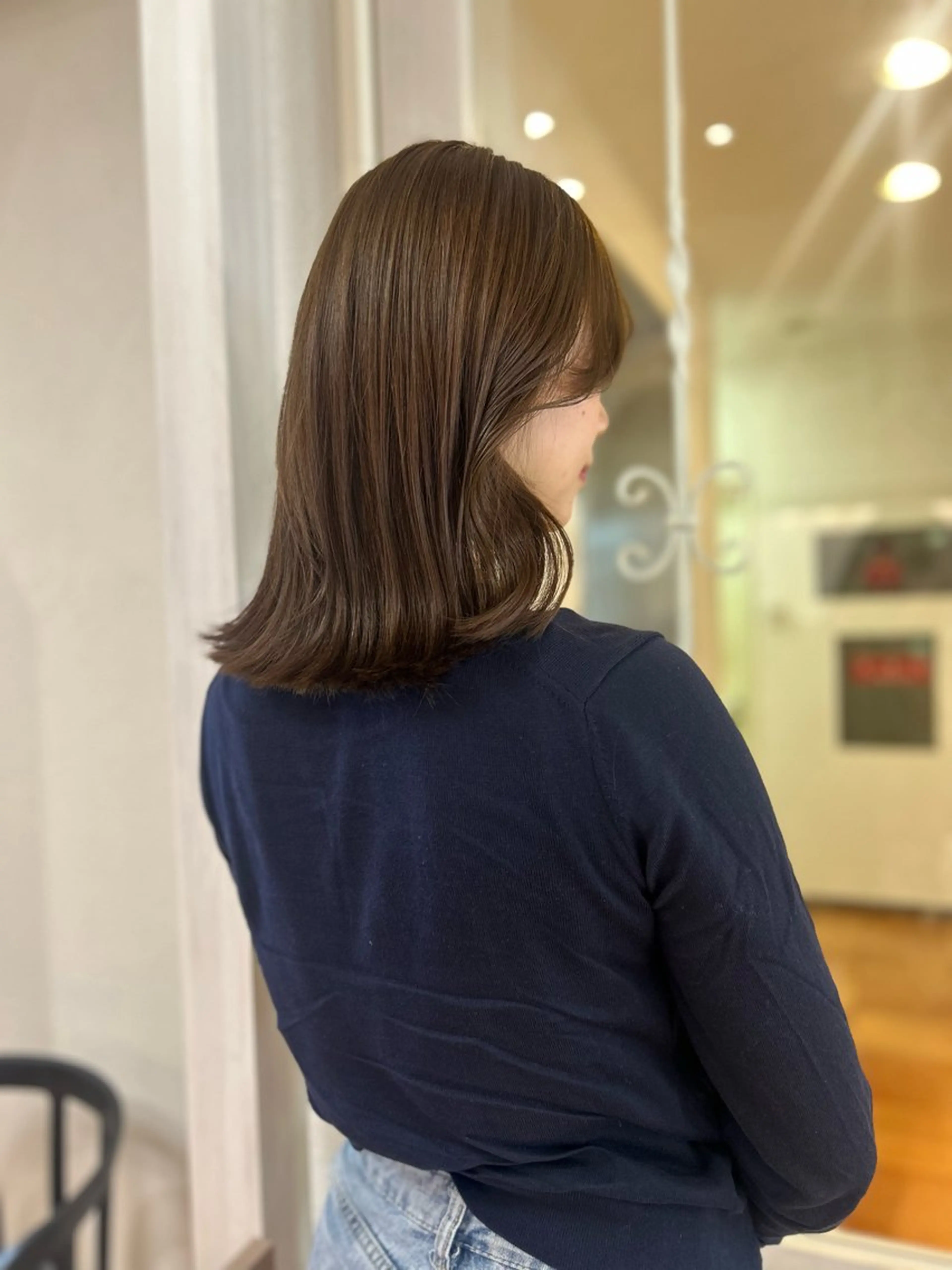 ミディアム カット ヘアカラー トリートメント CIEL 難波店所属・🎀透明感/レイヤ ー/Kotona🎀のヘアスタイル