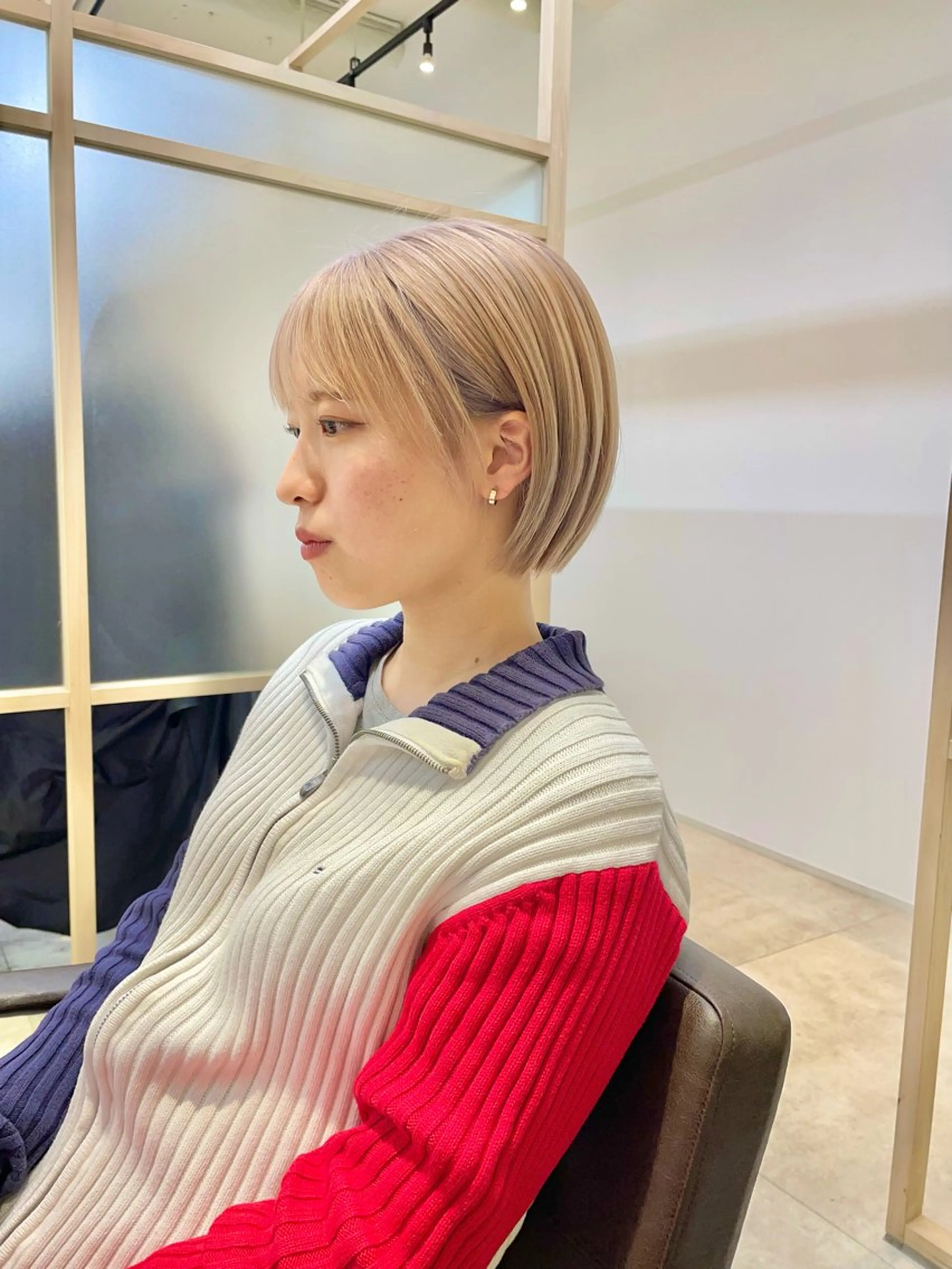 [ミニモ限定]★カット+ブリーチ+カラー+トリートメント✨ショートヘアお任せください✨の写真