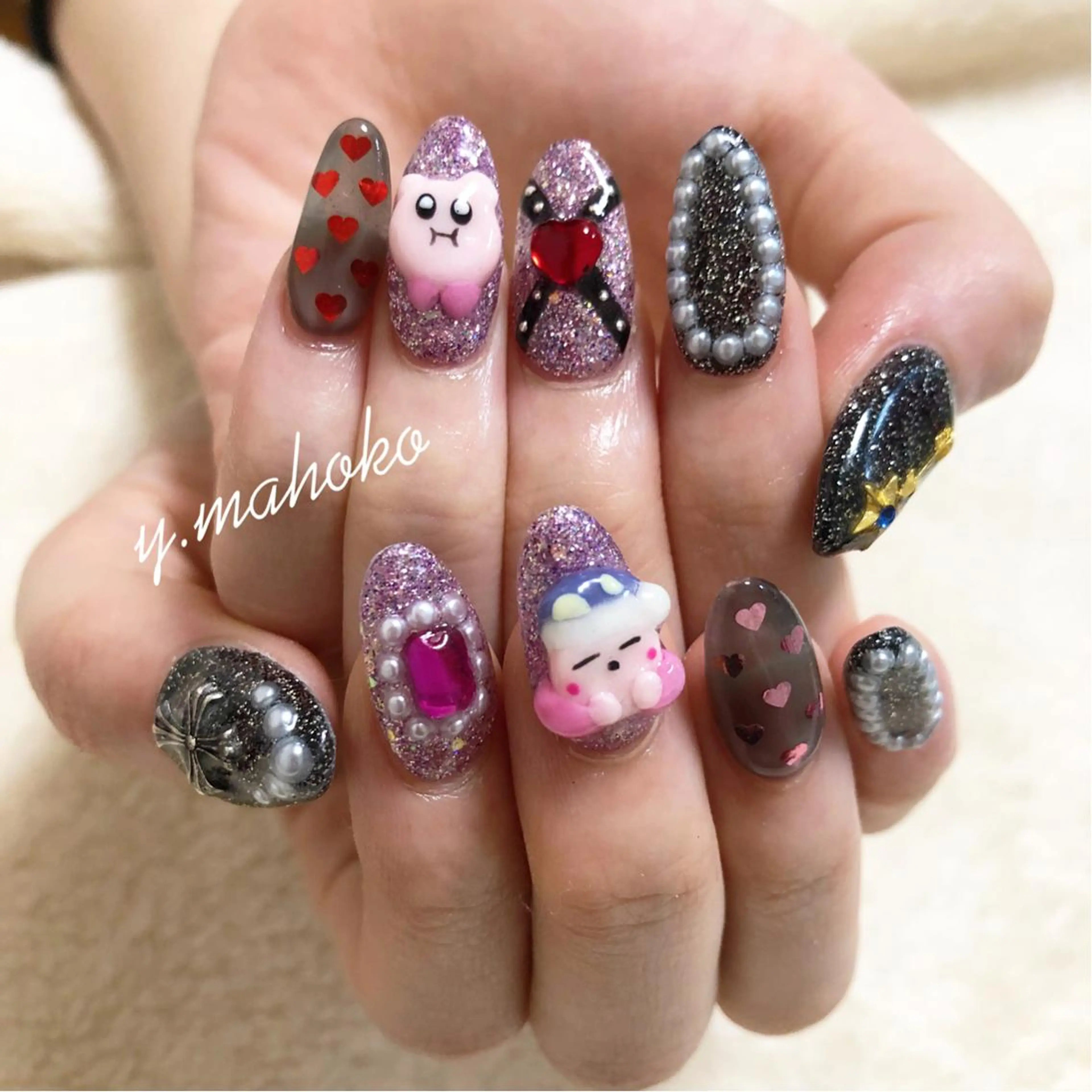 ネイル ハンドネイル She nail studio 原宿所属・パラジェル有/ スカルプ/mahoのネイルデザイン