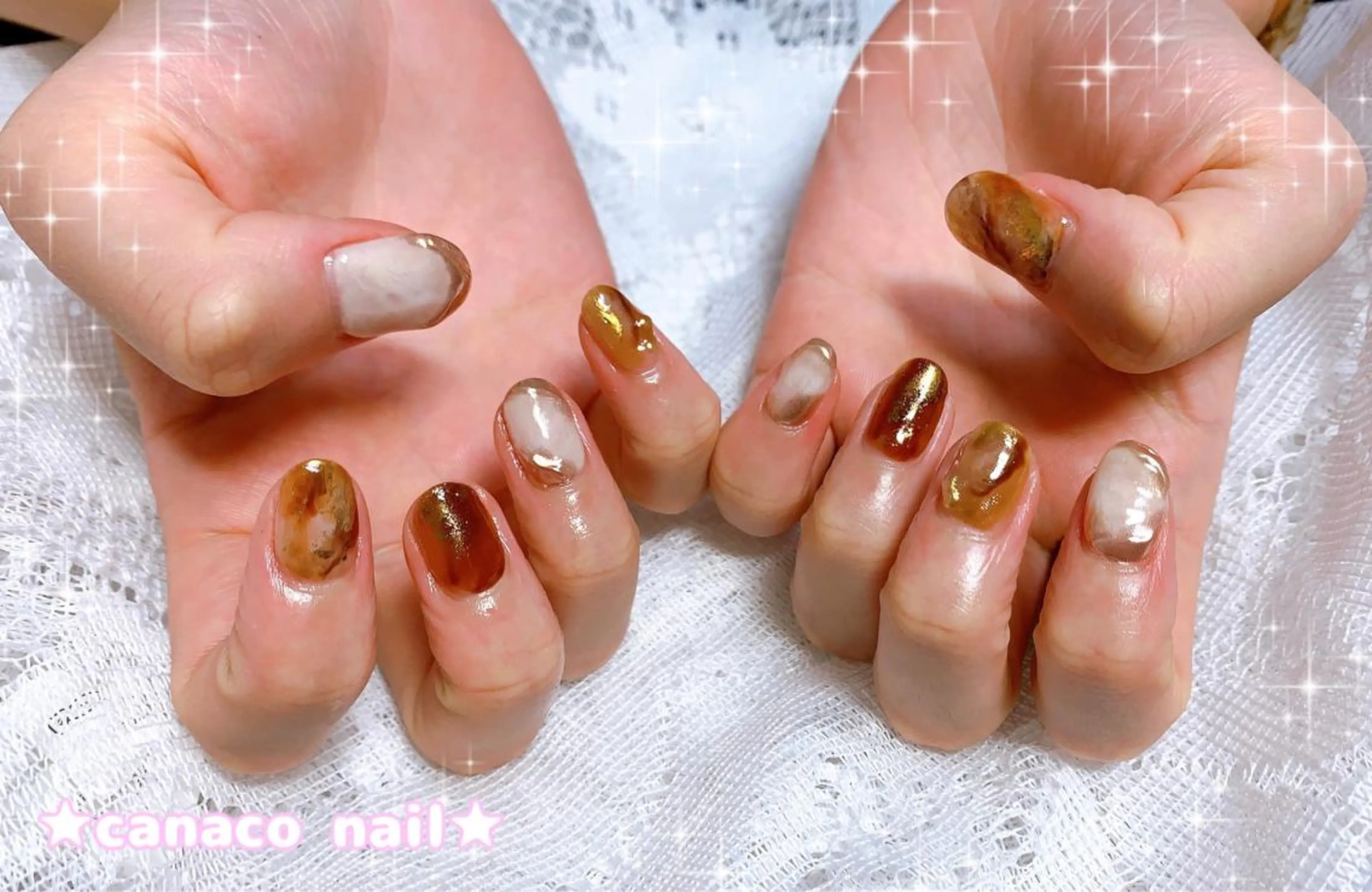 ネイル アートネイル べっ甲ネイル ジェルネイル ミラーネイル ニュアンスネイル ハンドネイル ハンドケア Felice所属・ベテランネイル cnc  nailのネイルデザイン