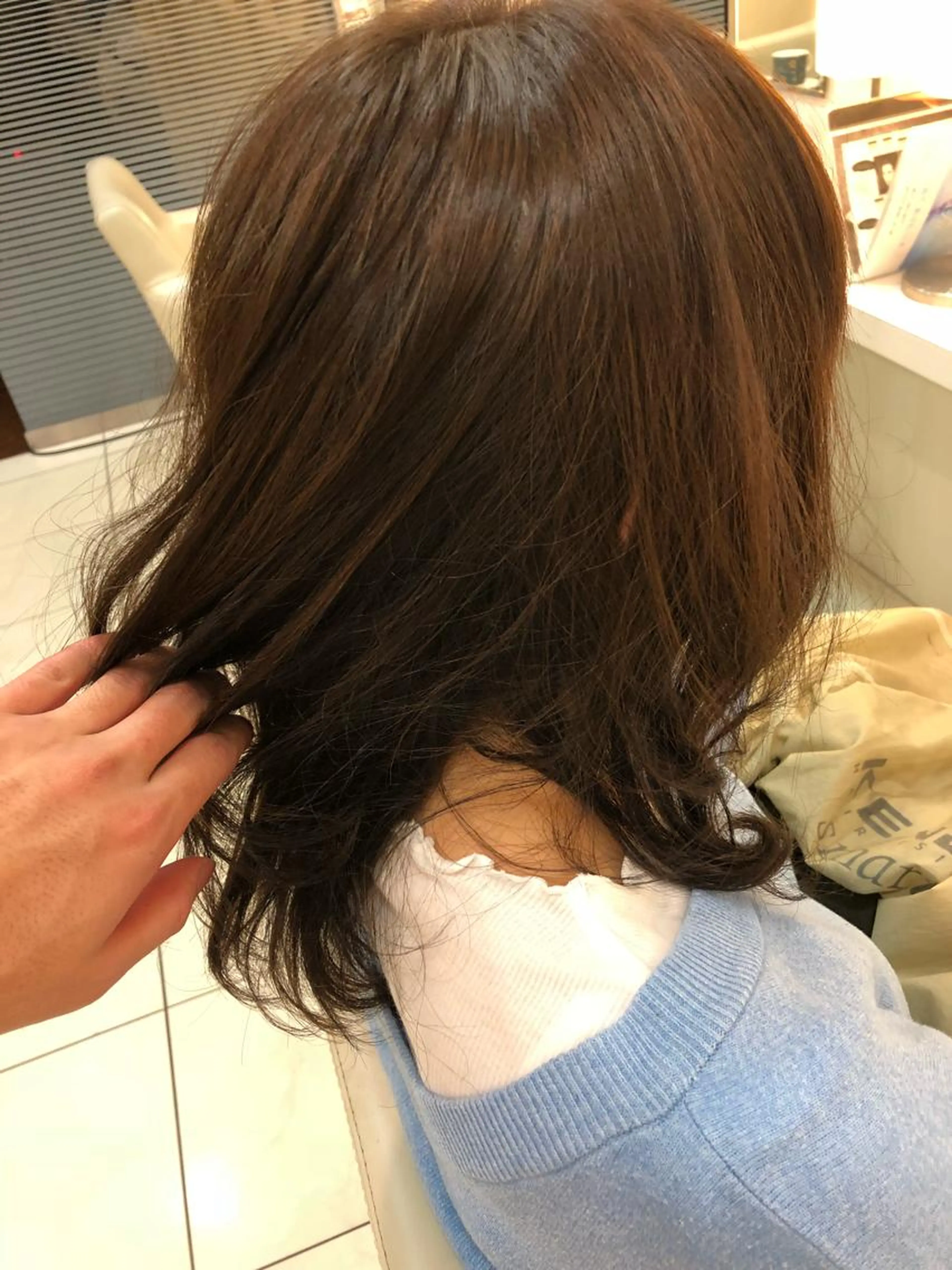 透明感抜群😏💗ケアカラー＋トリートメントの写真