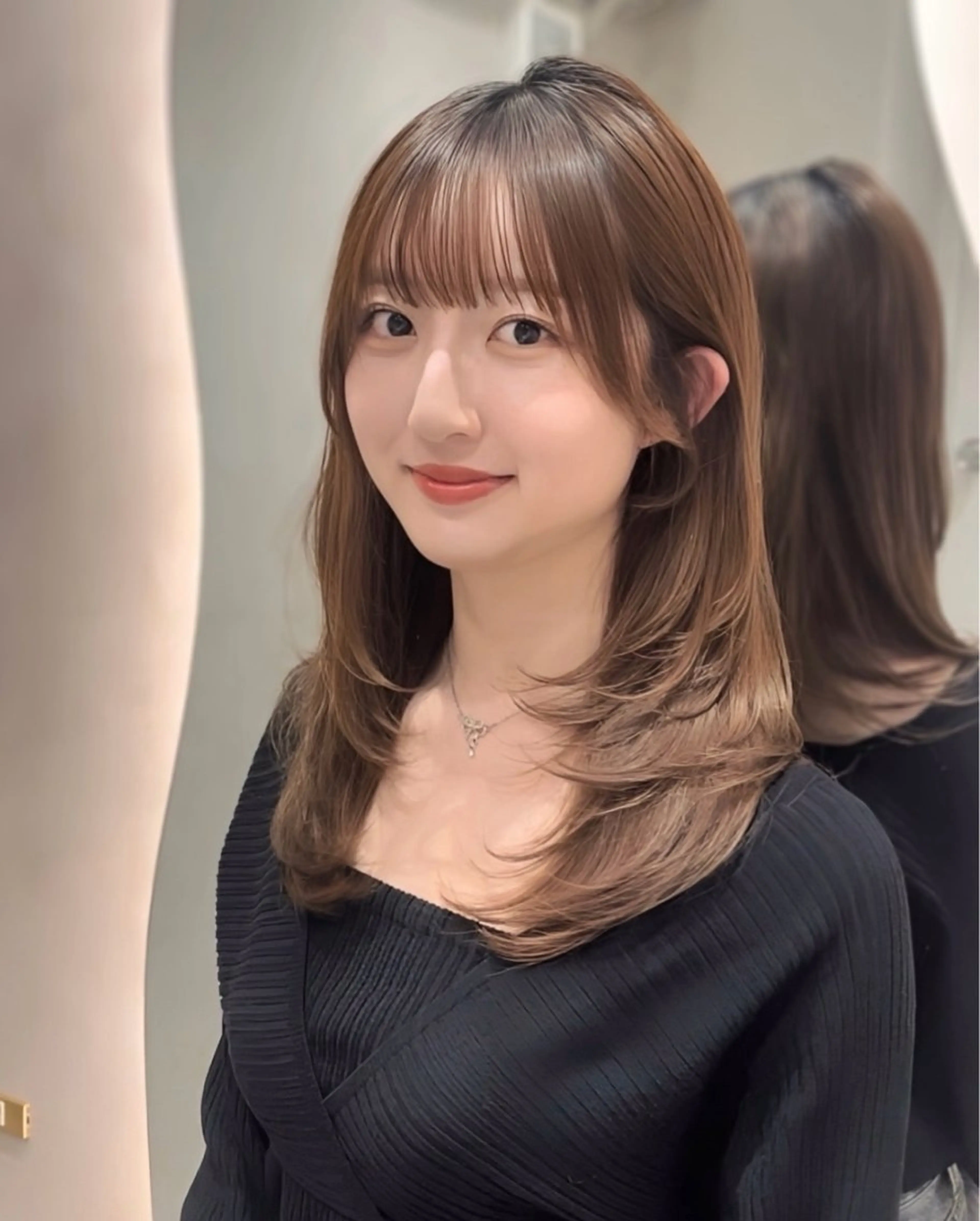 ロング カラー カット ヘアカラー トリートメント Ryoichi⛓️ 韓国ヘア/ハイトーンのヘアスタイル