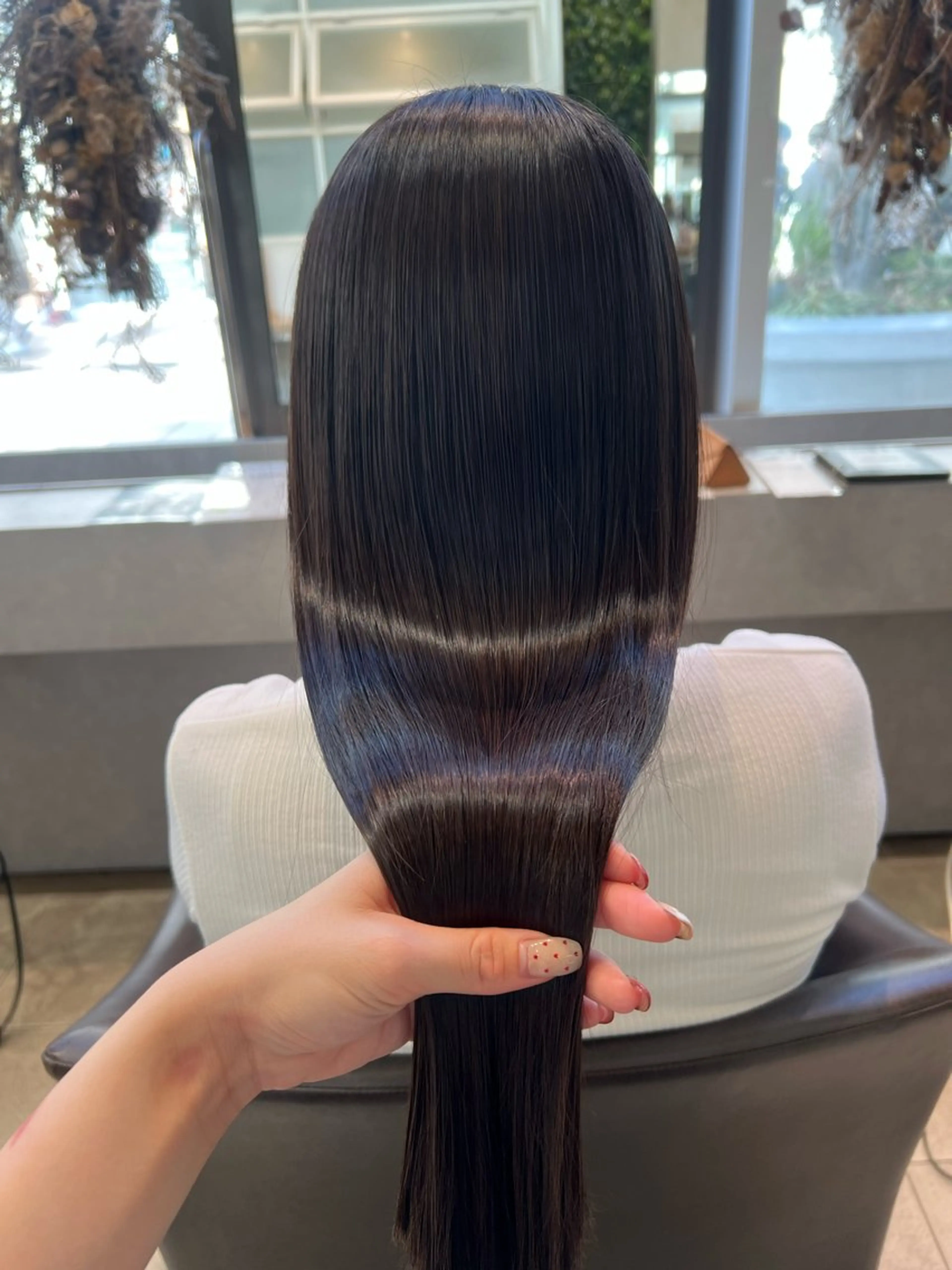 ロング パーマ 髪質改善 ストレートパーマ カット 縮毛矯正 🫧Ai/ ロロネー森ノ宮💖のヘアスタイル