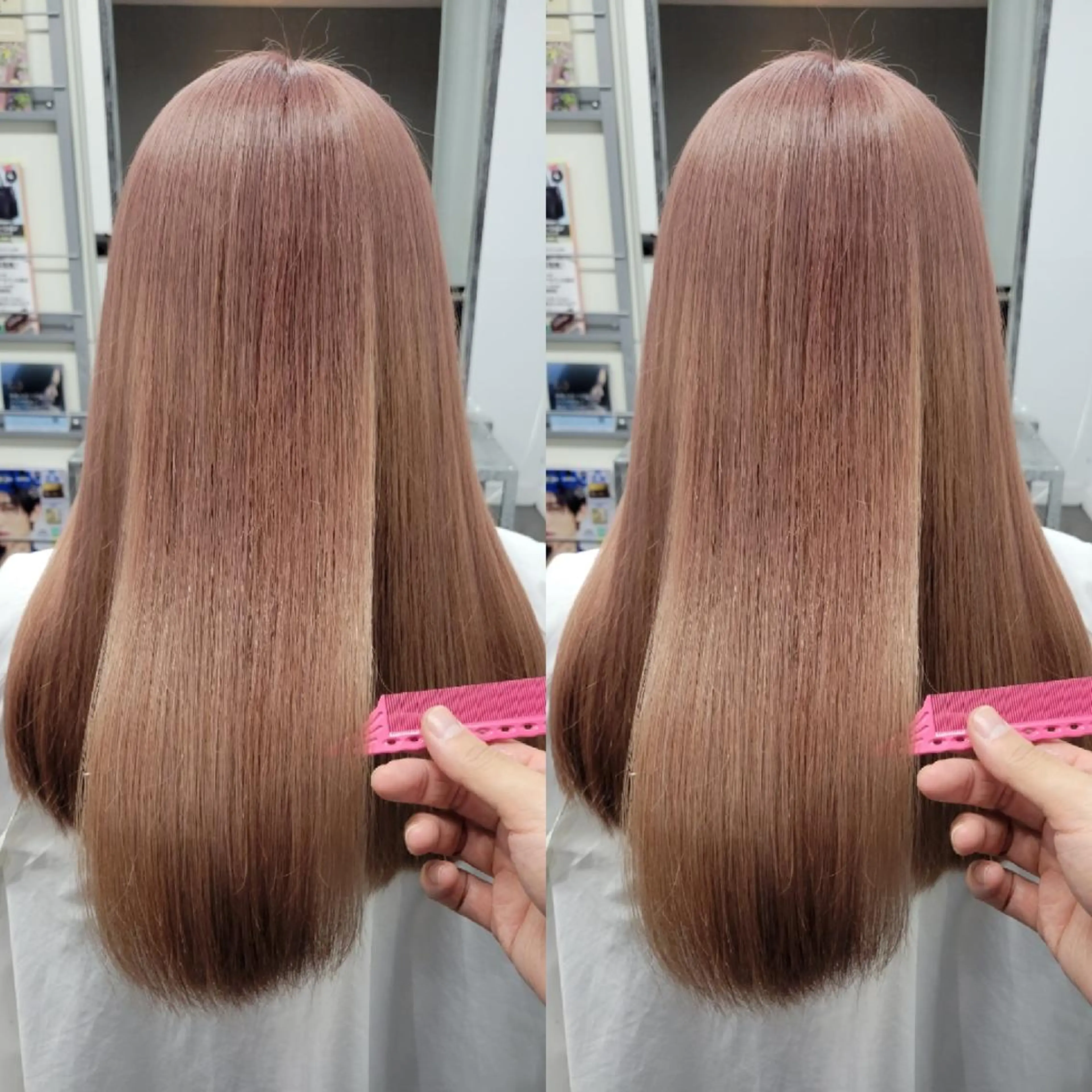 ロング ヘアカラー トリートメント 平田 広大のヘアスタイル