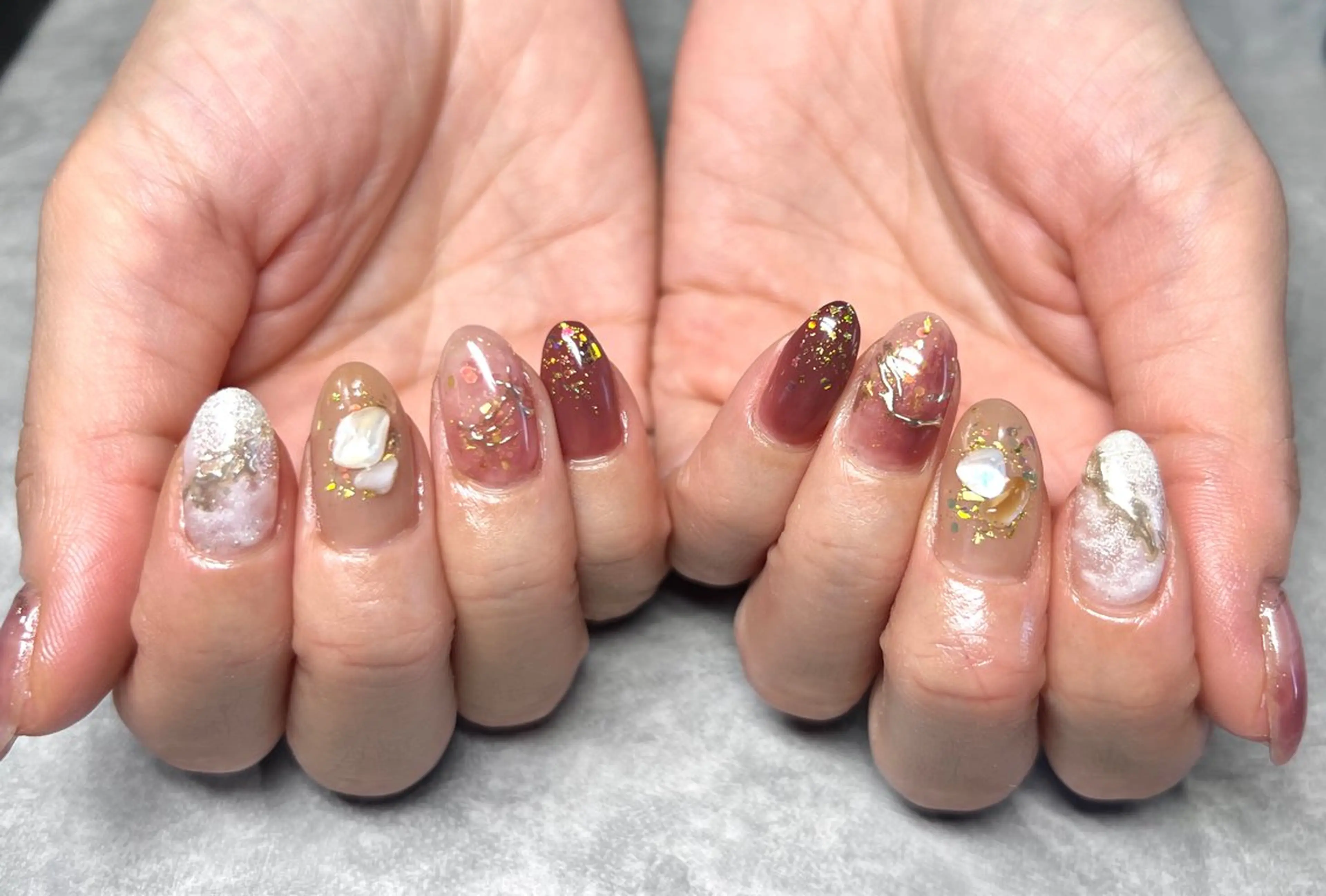 ネイル Miimo💅🏻 ほのか‪ ·͜·♡‬のネイルデザイン