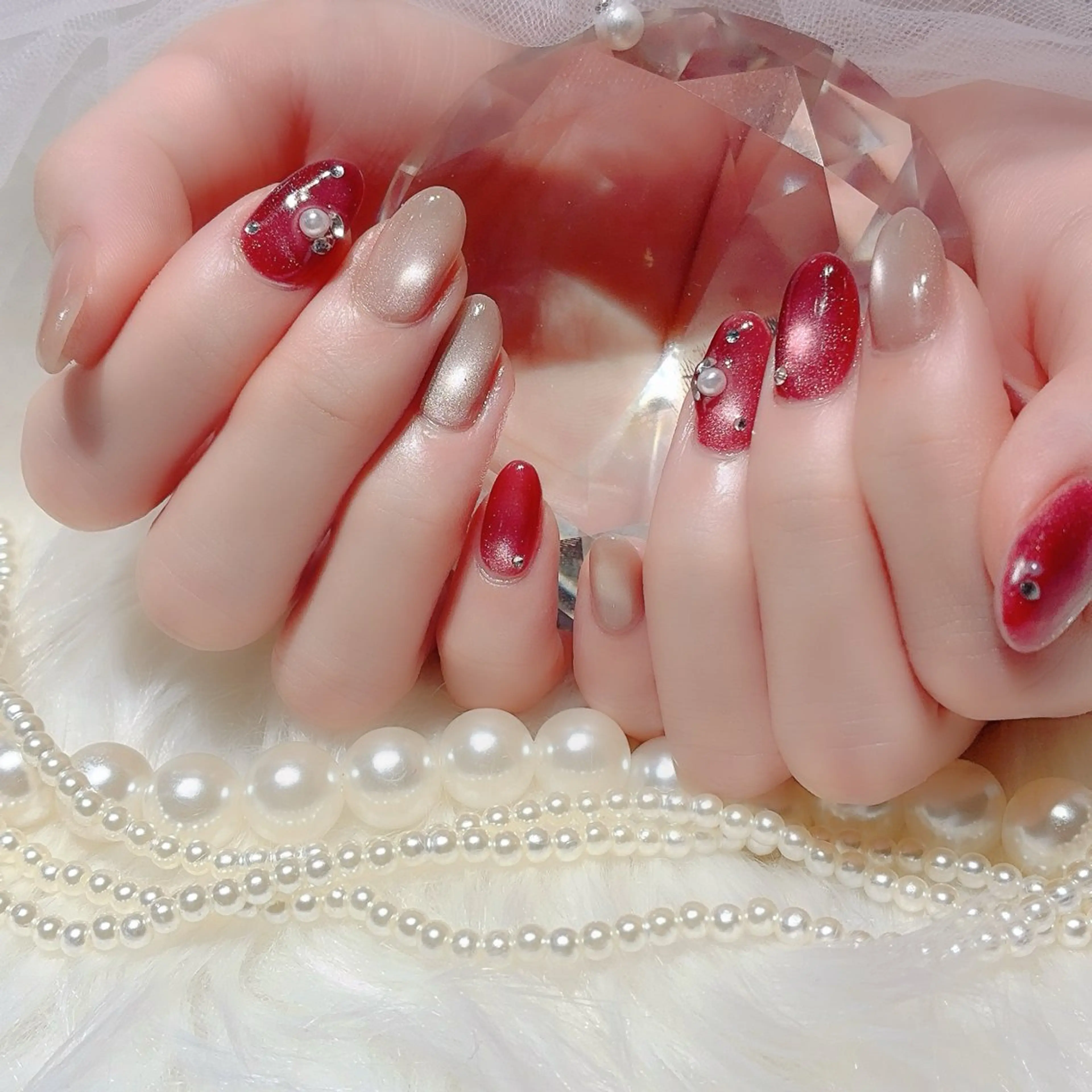 ネイル フットネイル ジェルネイル マグネットネイル 持ち込み パラジェル ハンドネイル Nail×Lani 深爪矯正対応◎のネイルデザイン