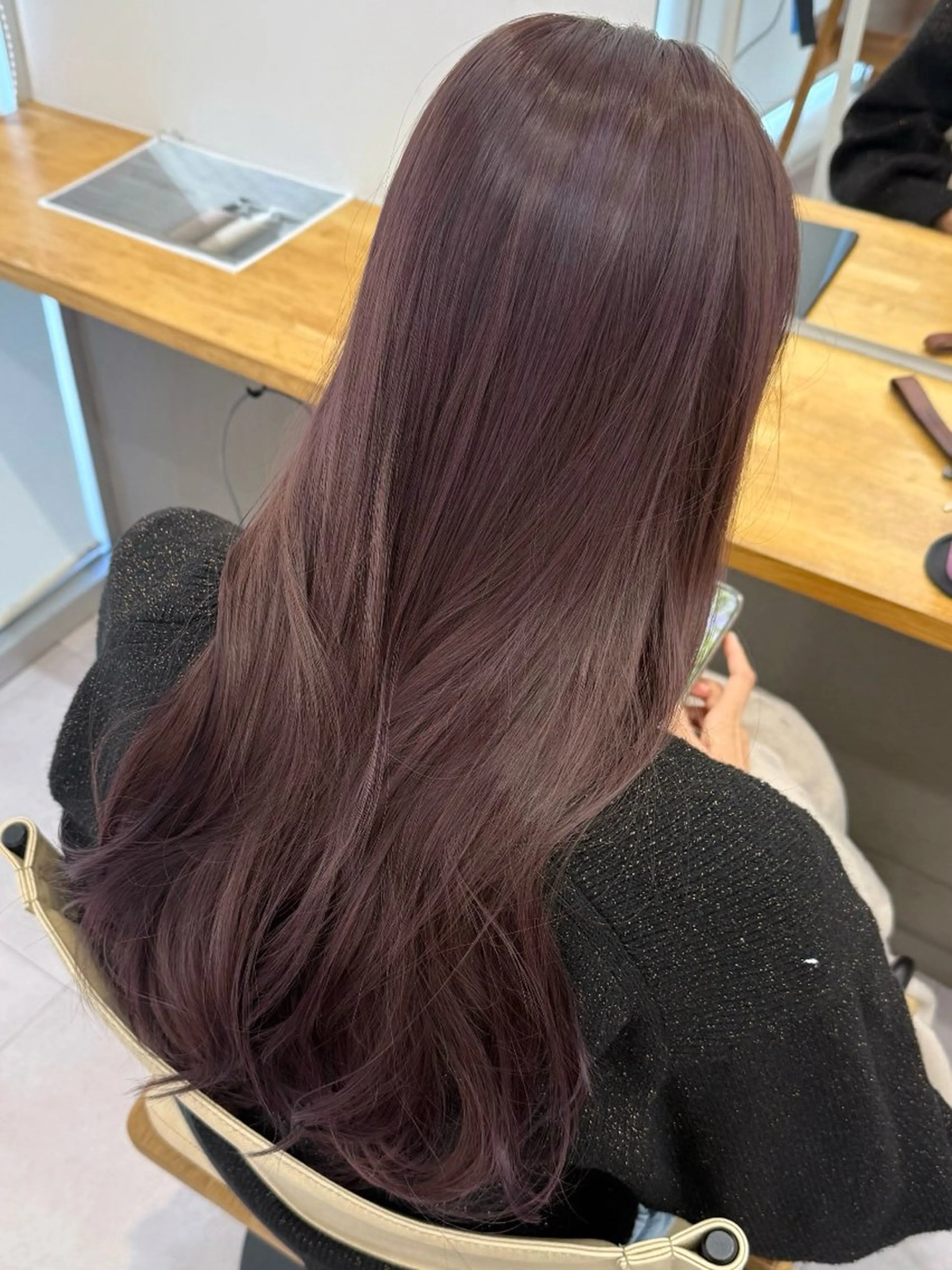 ロング カラー ヘアカラー るな🩰 銀座暖色カラー♩🎀のヘアスタイル
