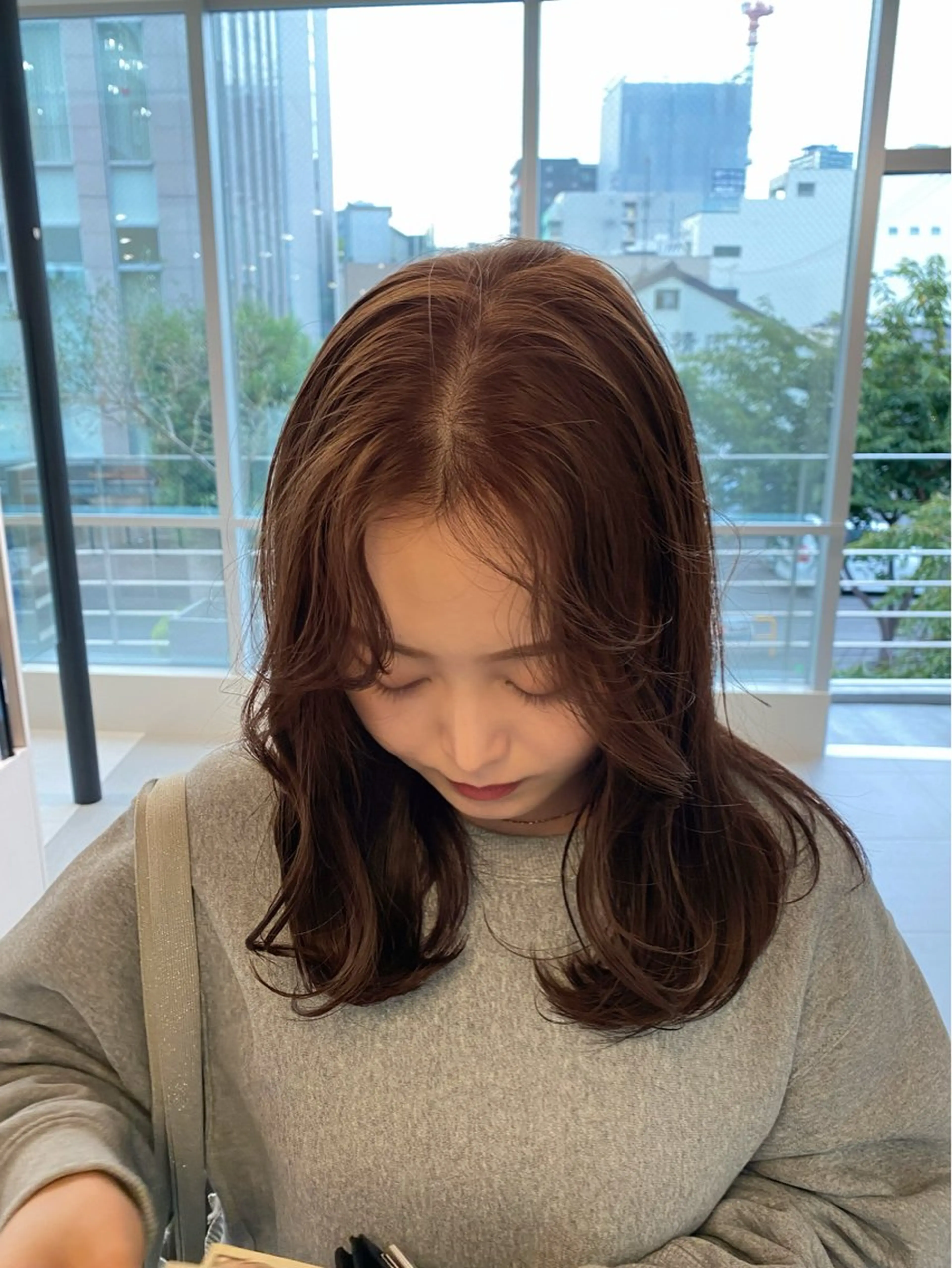 セミロング 🎀透明感× 暖色カラーつな🎀のヘアスタイル