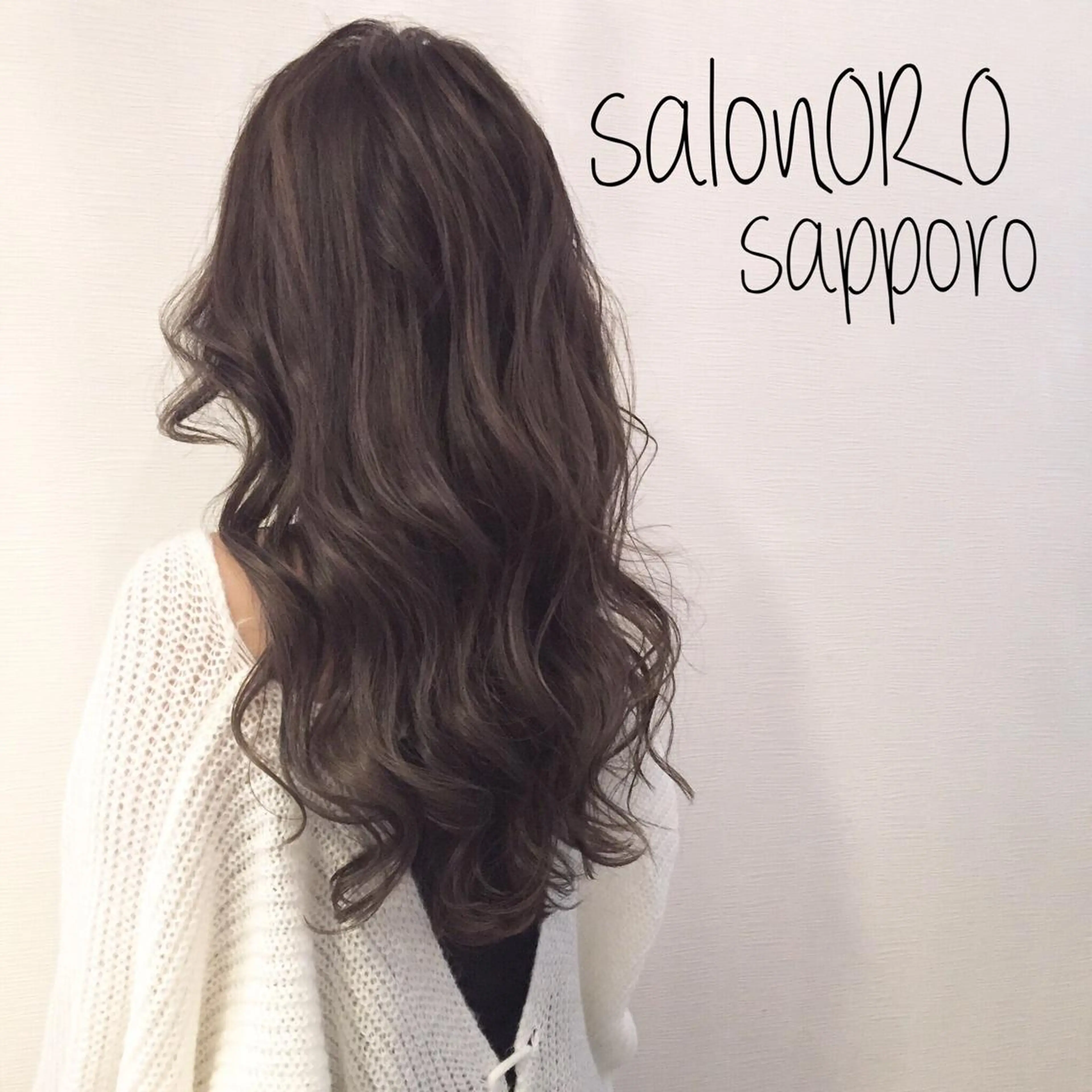 ロング カラー ブリーチ グレージュ ブリーチなしカラー 似合わせカット トリートメント カット ヘアカラー トリートメント 池田 真由美のヘアスタイル