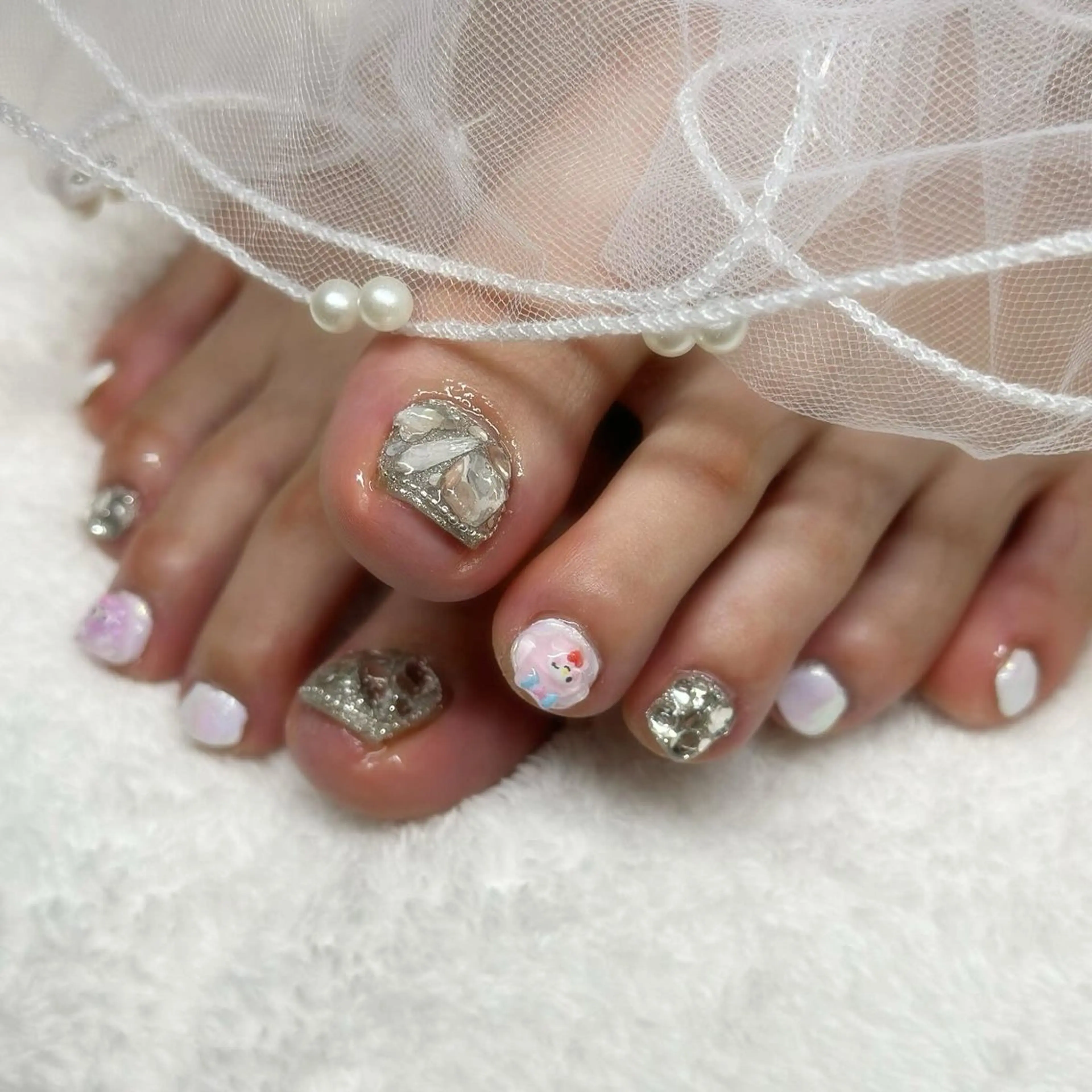 ネイル フットネイル フットネイル ri.em.da mariのネイルデザイン