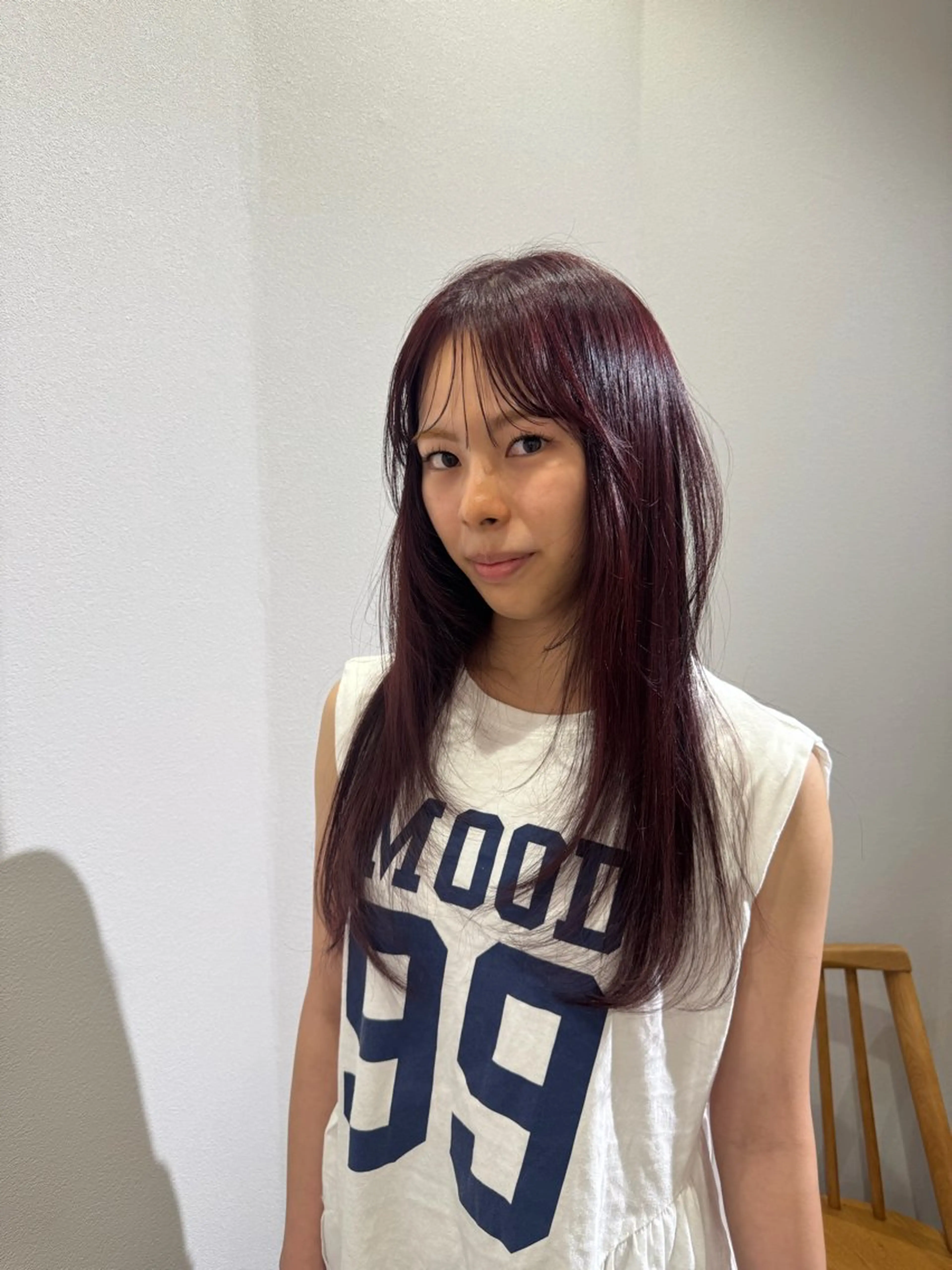 ロング カラー レッドカラー ヘアカラー yu riのヘアスタイル