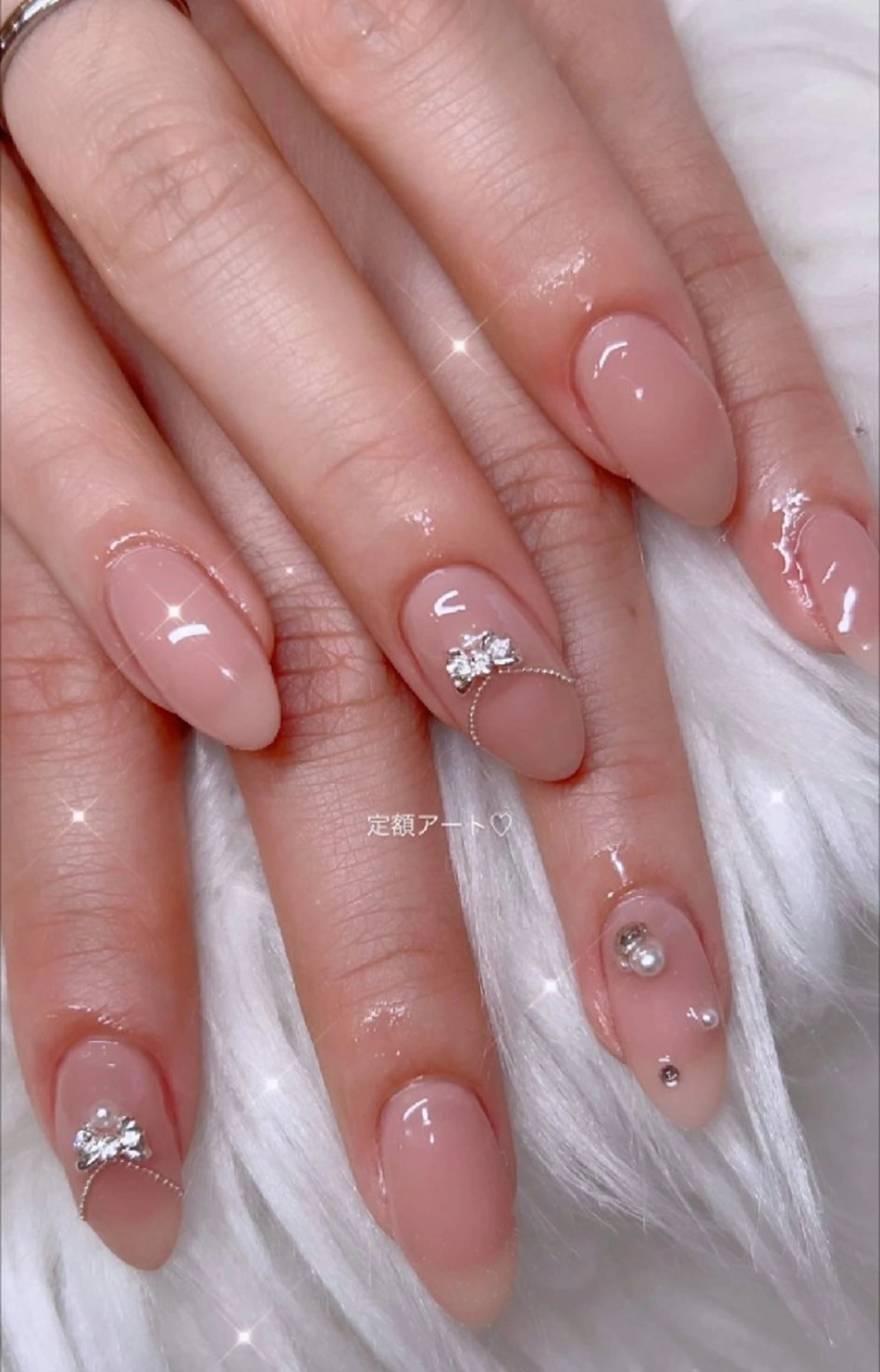 ネイル アートネイル 春ネイル ワンホンネイル ハンドネイル I LOVE ME NAIL.｡.:*♡のネイルデザイン