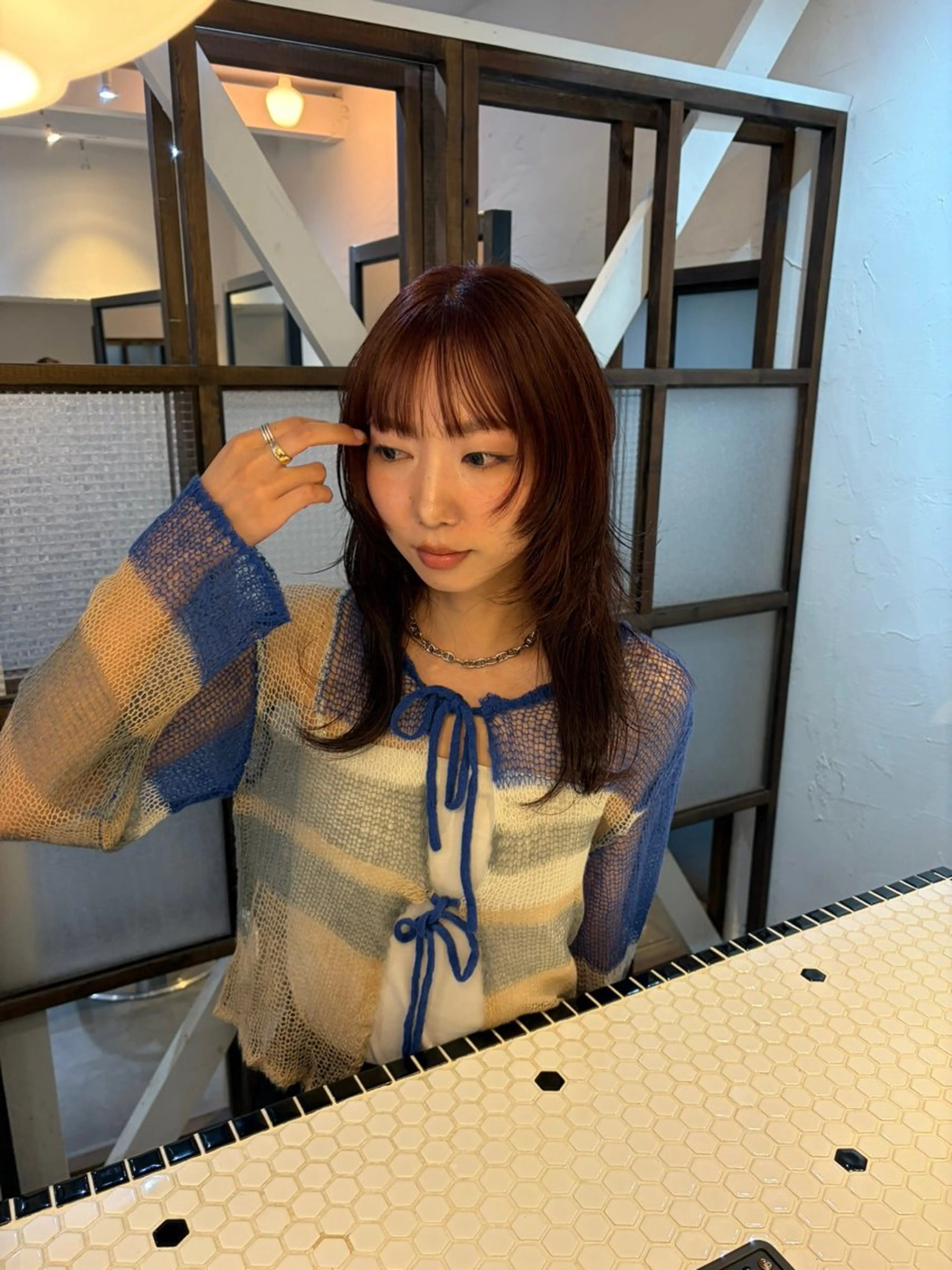 ロング カット ヘアカラー 金田 夏野のヘアスタイル