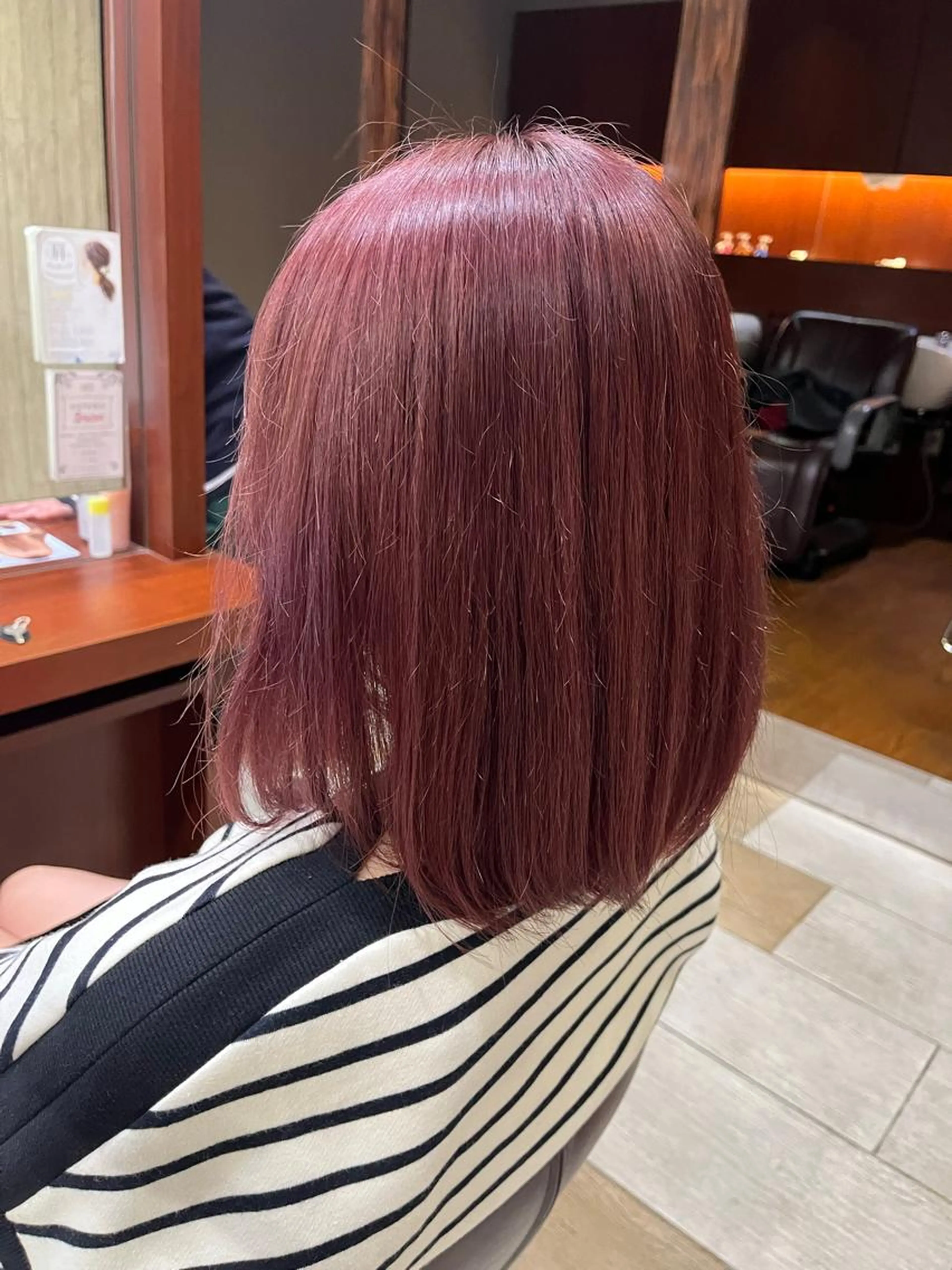 🫧🧴ブリーチなしで可愛く🧴🫧ブリーチなしのダブルカラー（暖色カラー🎀🩷）➕2STEPトリートメント✨の写真