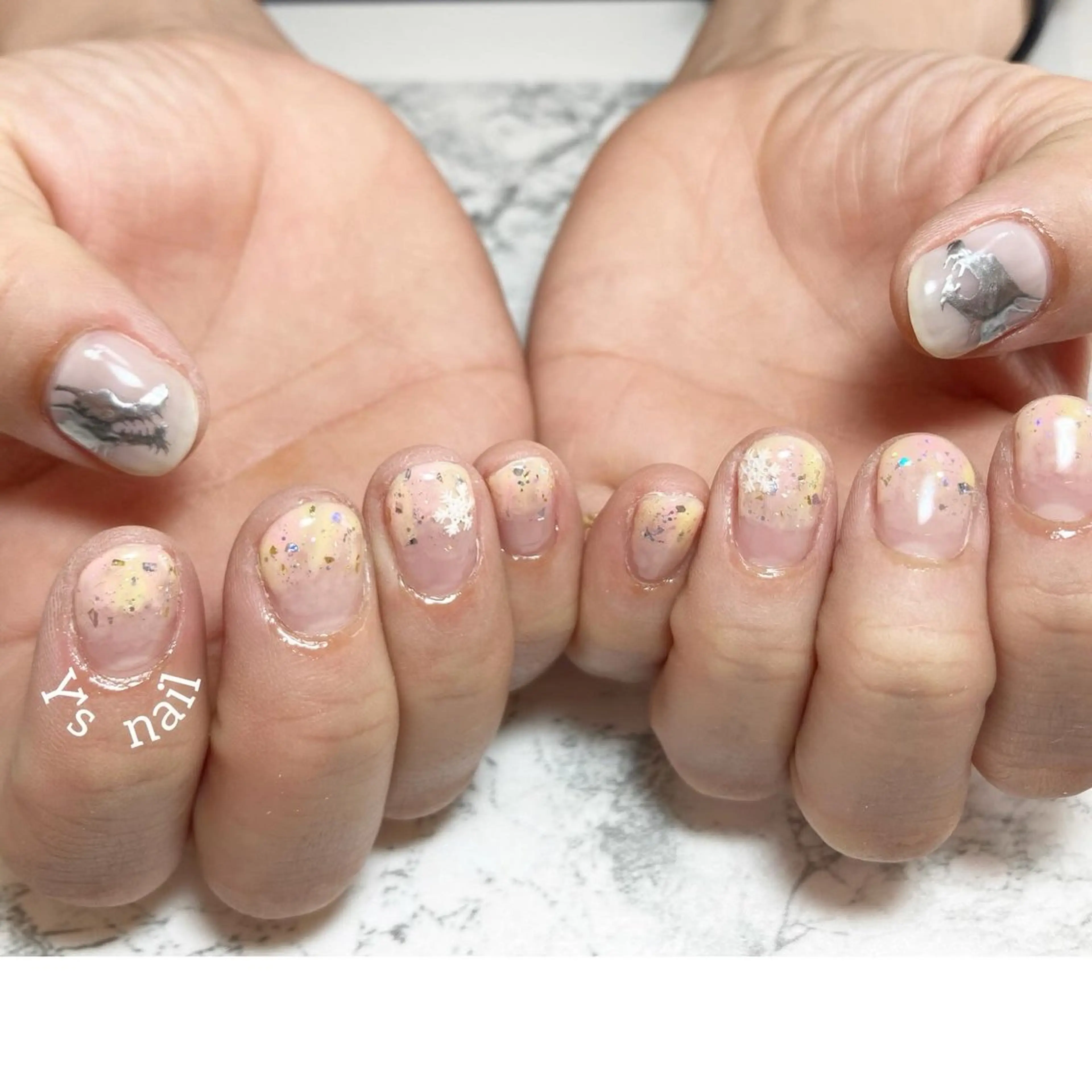 ネイル 手書きが得意🖌️ Y’s  nailのネイルデザイン