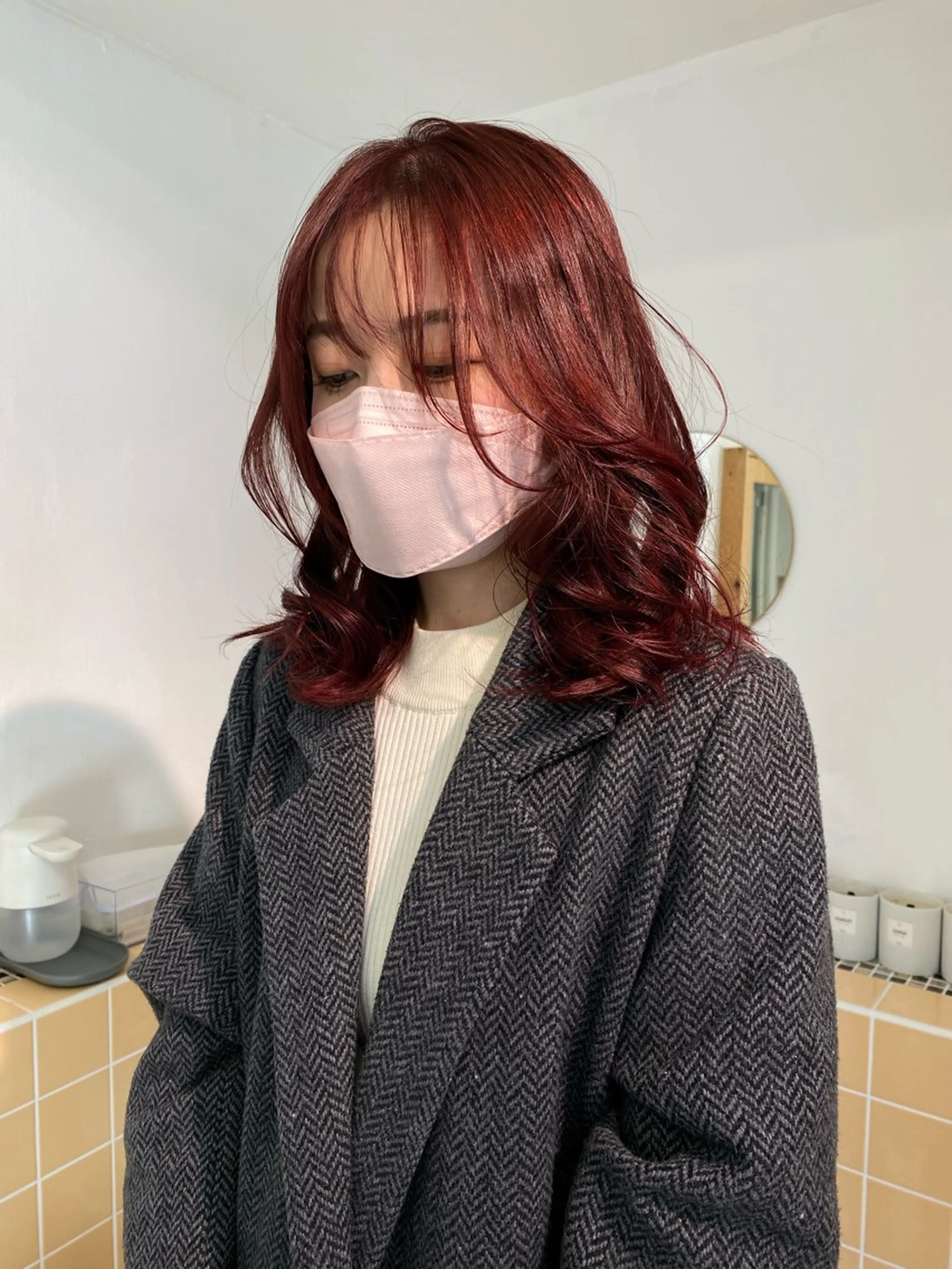 セミロング カラー iroha/ n.w.h🎀のヘアスタイル