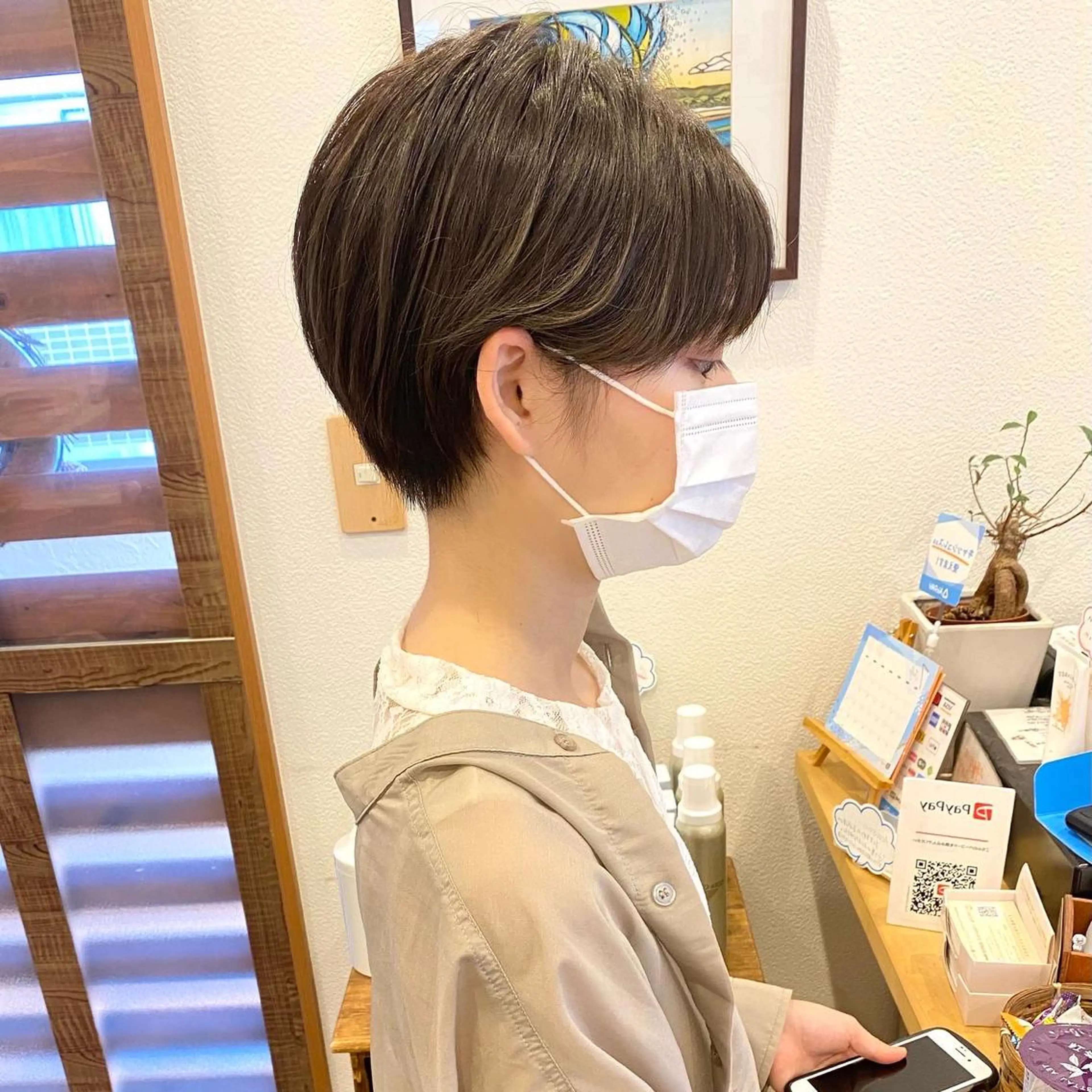 ショート ショート、ボブ シマダマサトのヘアスタイル