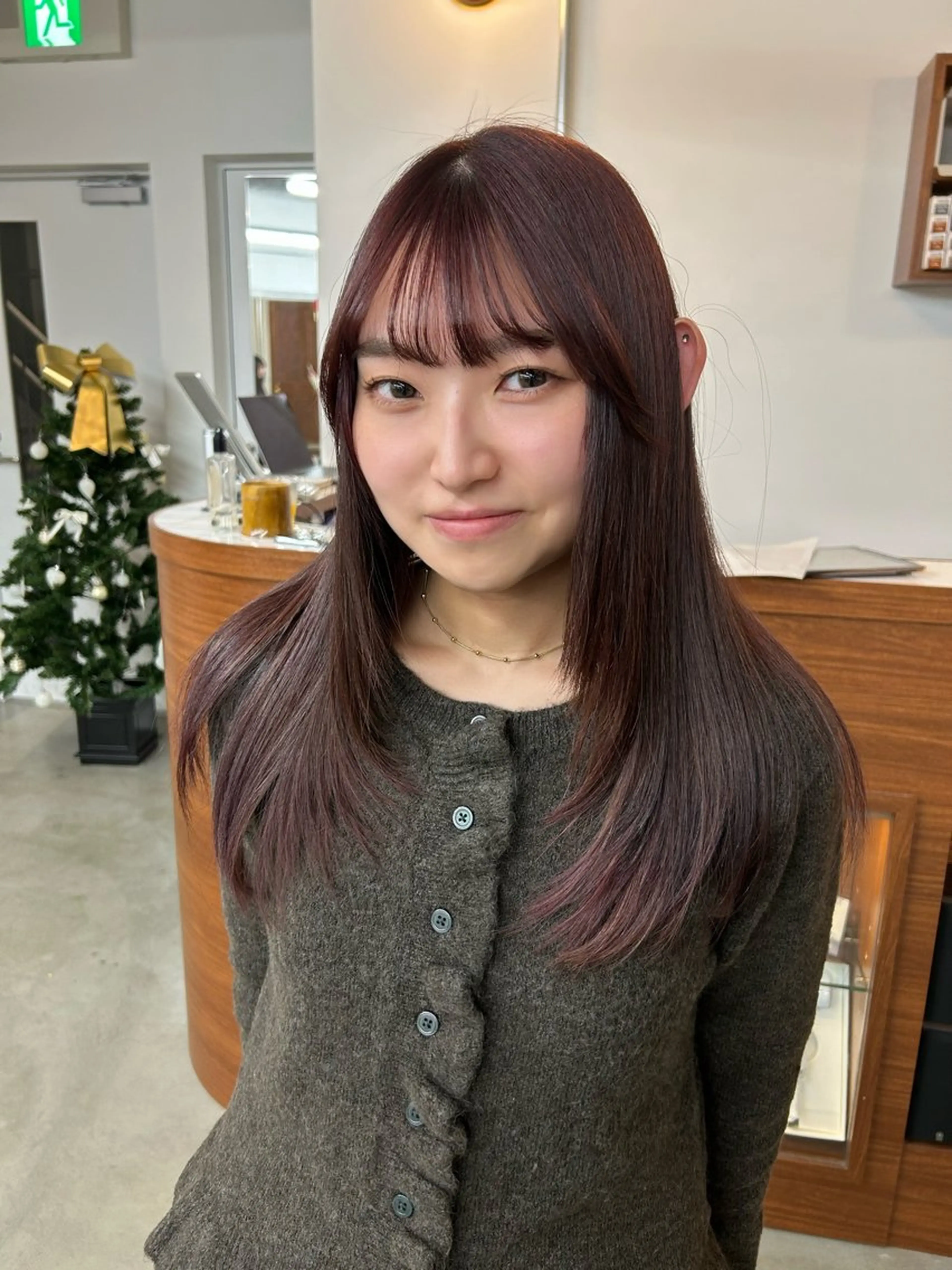 セミロング カラー 大阪梅田/ イマムラミヅキのヘアスタイル