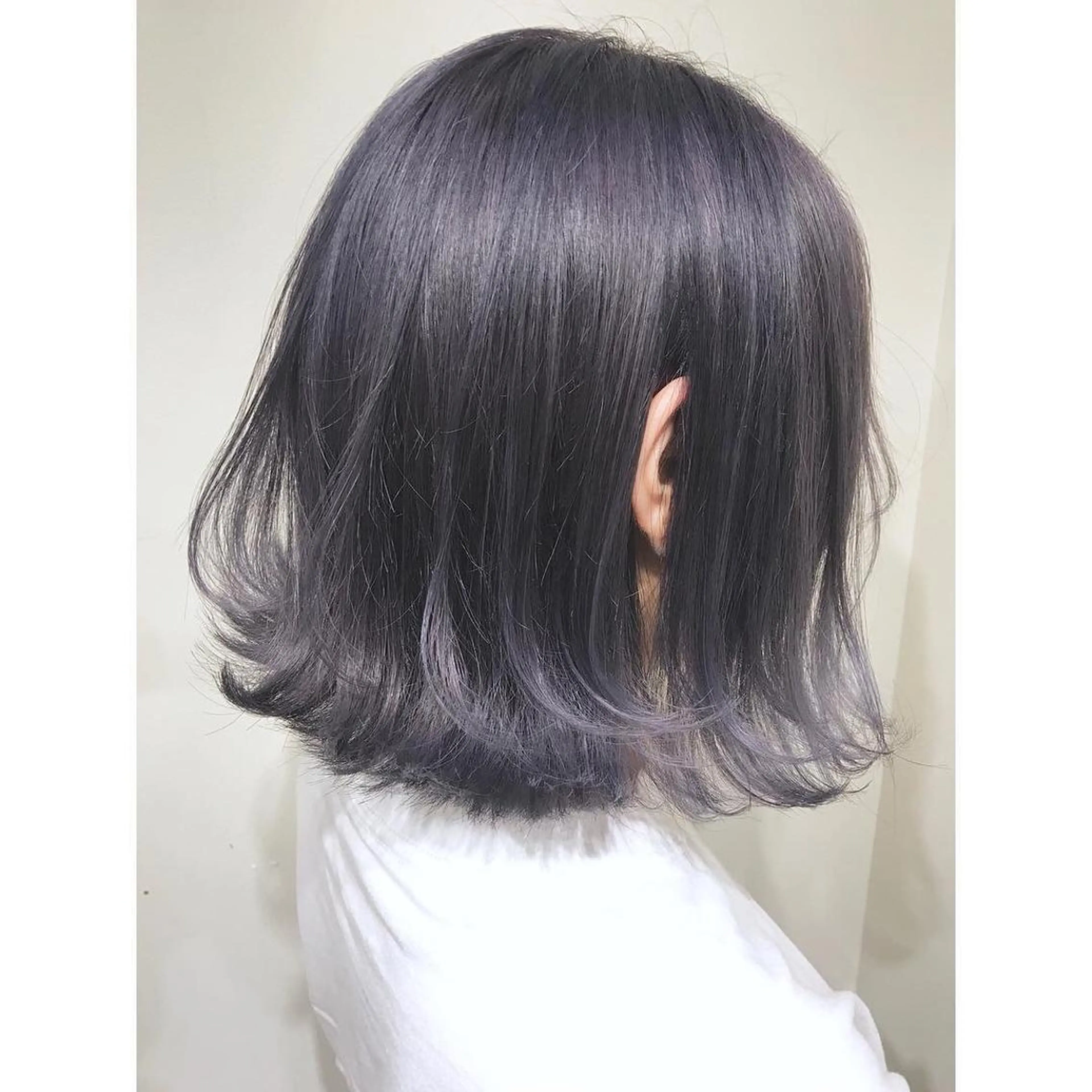 ミディアム カラー パープルカラー 似合わせ提案サラ艶♡ 彩華のヘアスタイル