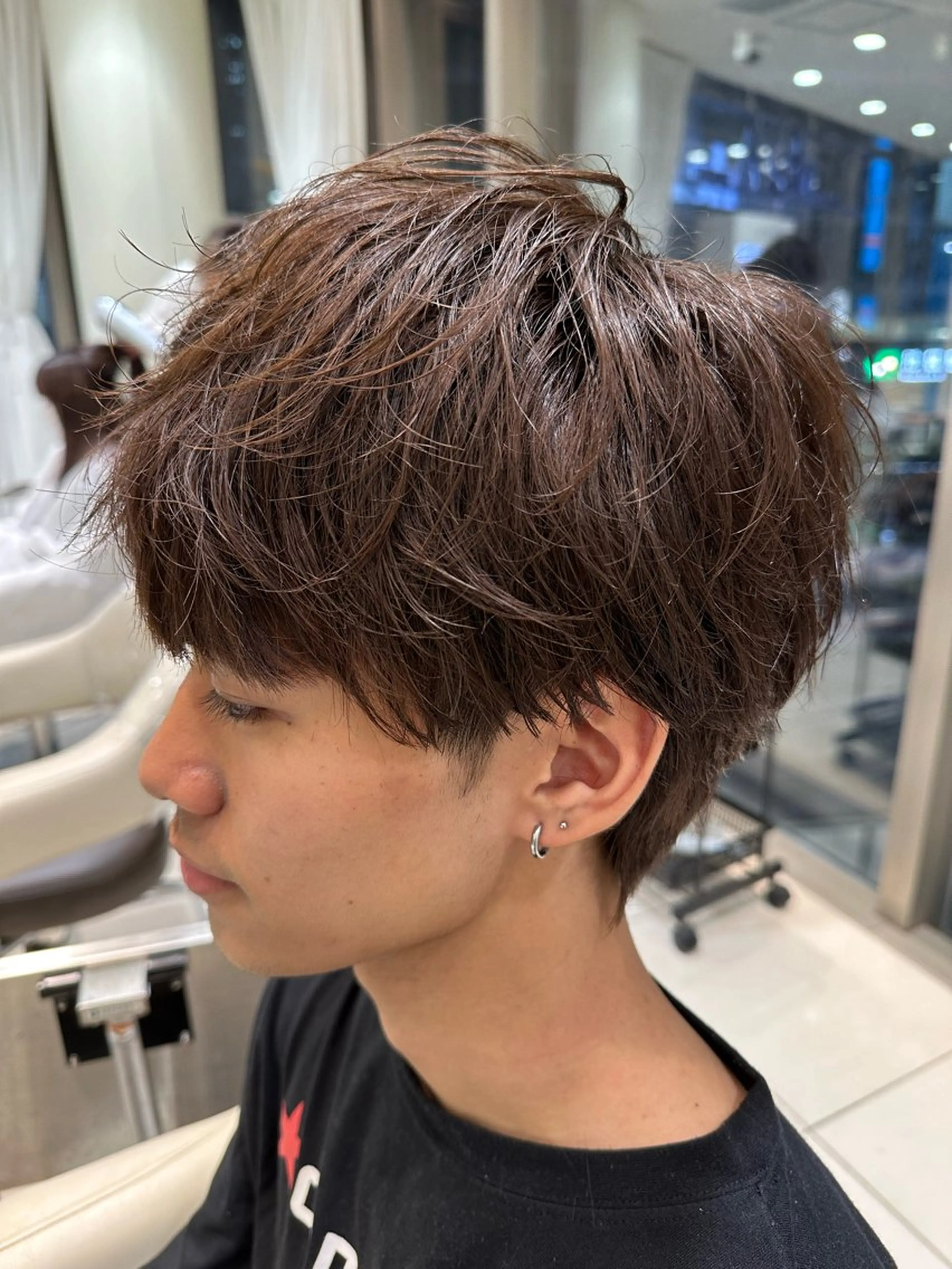 メンズ マッシュウルフ マッシュ メンズウルフカット ウルフカット カット 🍀メンズパーマ職人 池袋🍀Yuraのヘアスタイル