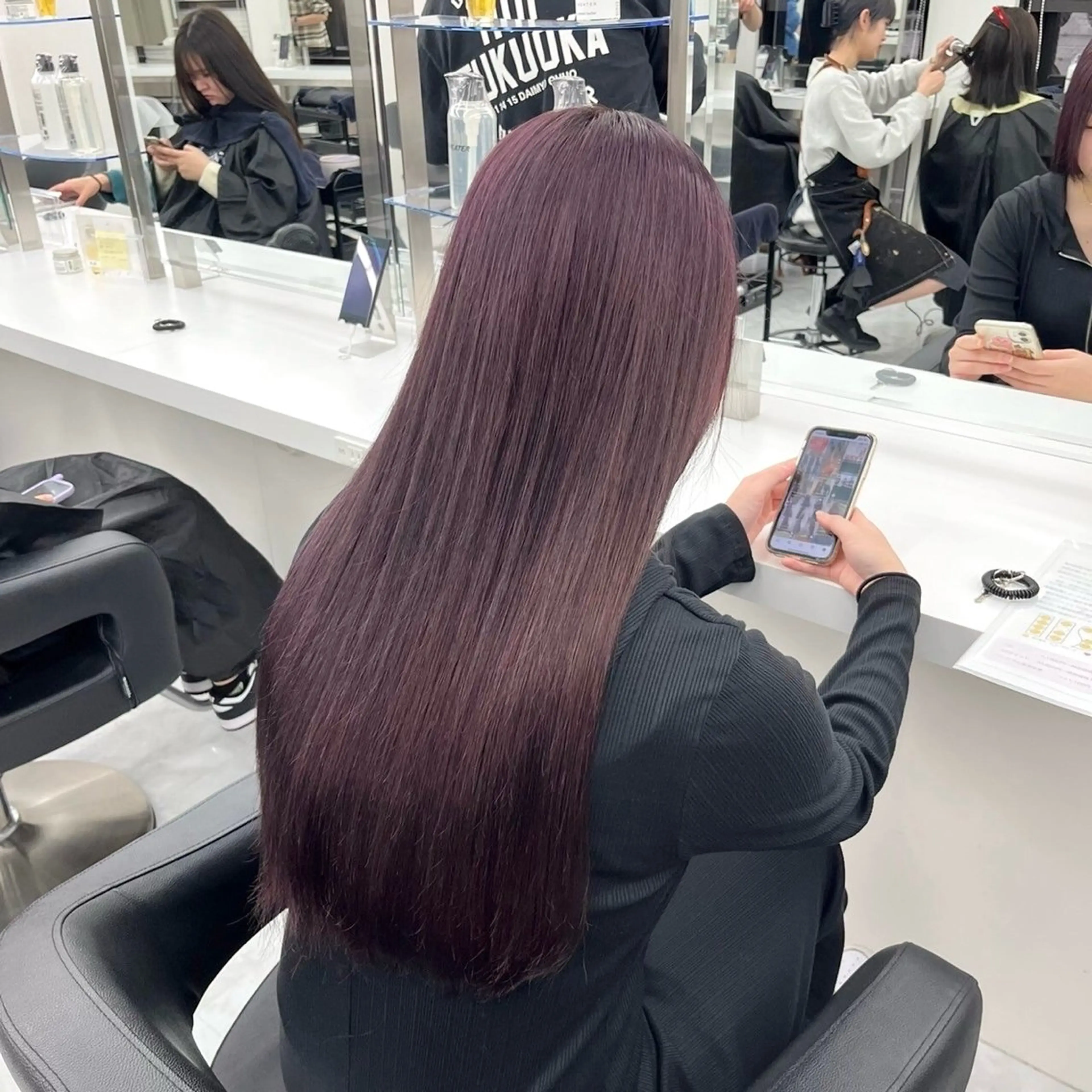 ロング カラー パーマ ヘアアレンジ メンズ キッズ ヘアカラー 盛れ韓国ハイトーン 🎀Himari🎀のヘアスタイル