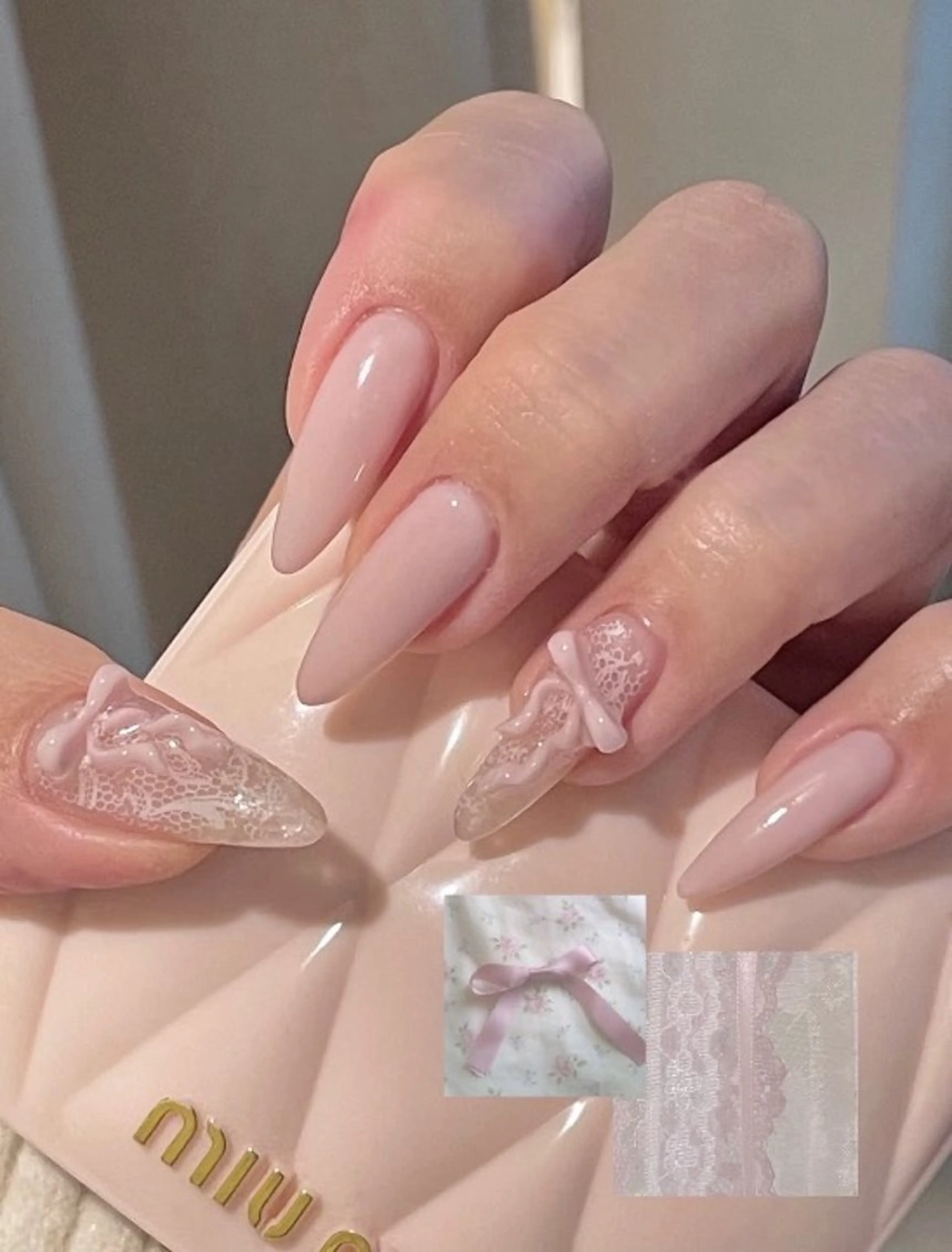カラー グラデーションカラー ピンクカラー ハンドネイル AIN Nailのネイルデザイン