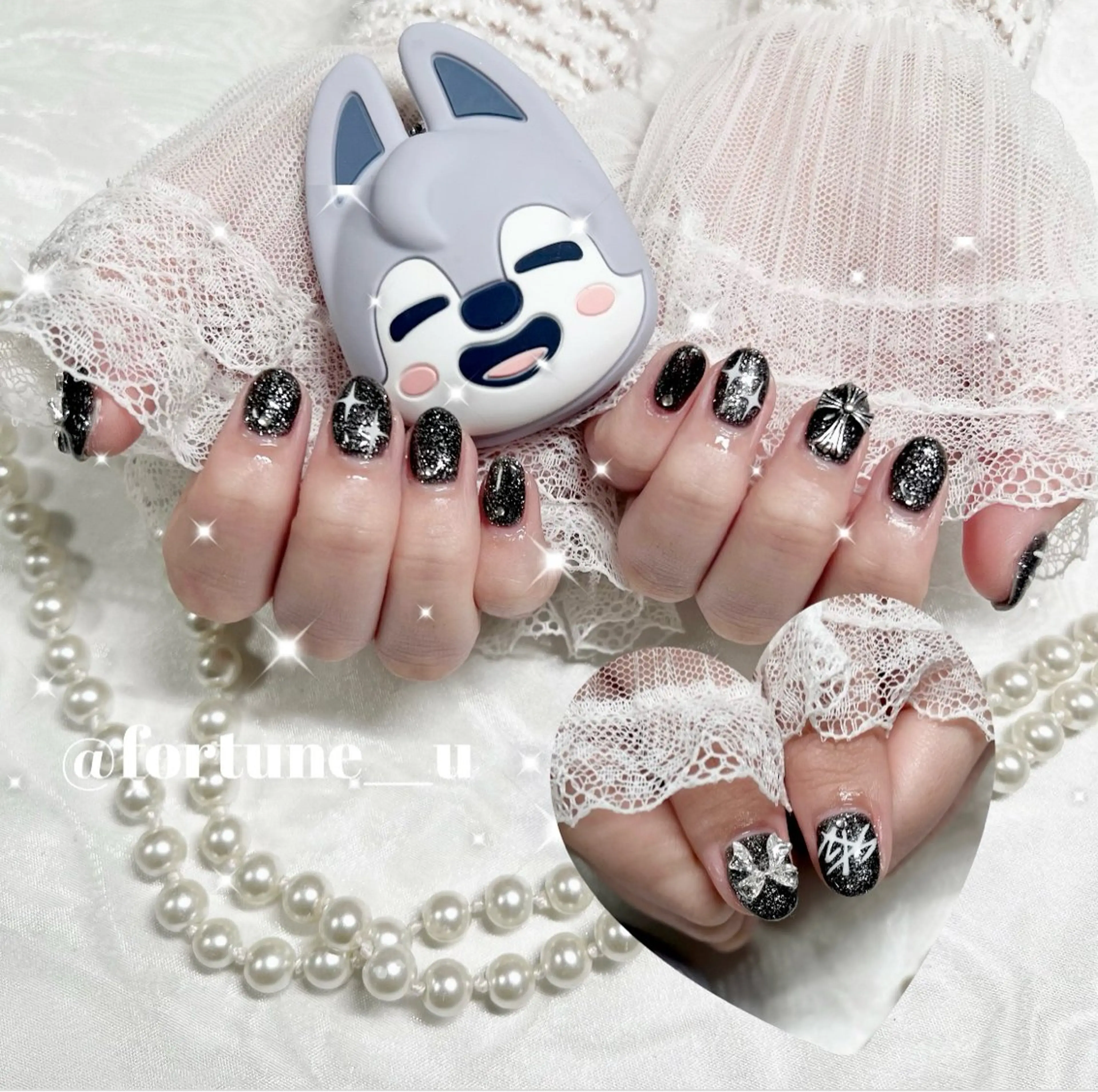 ネイル ガーリー 韓国ネイル 持ち込み オフィスネイル ピンク 💜✩.* Yuuna💜のネイルデザイン